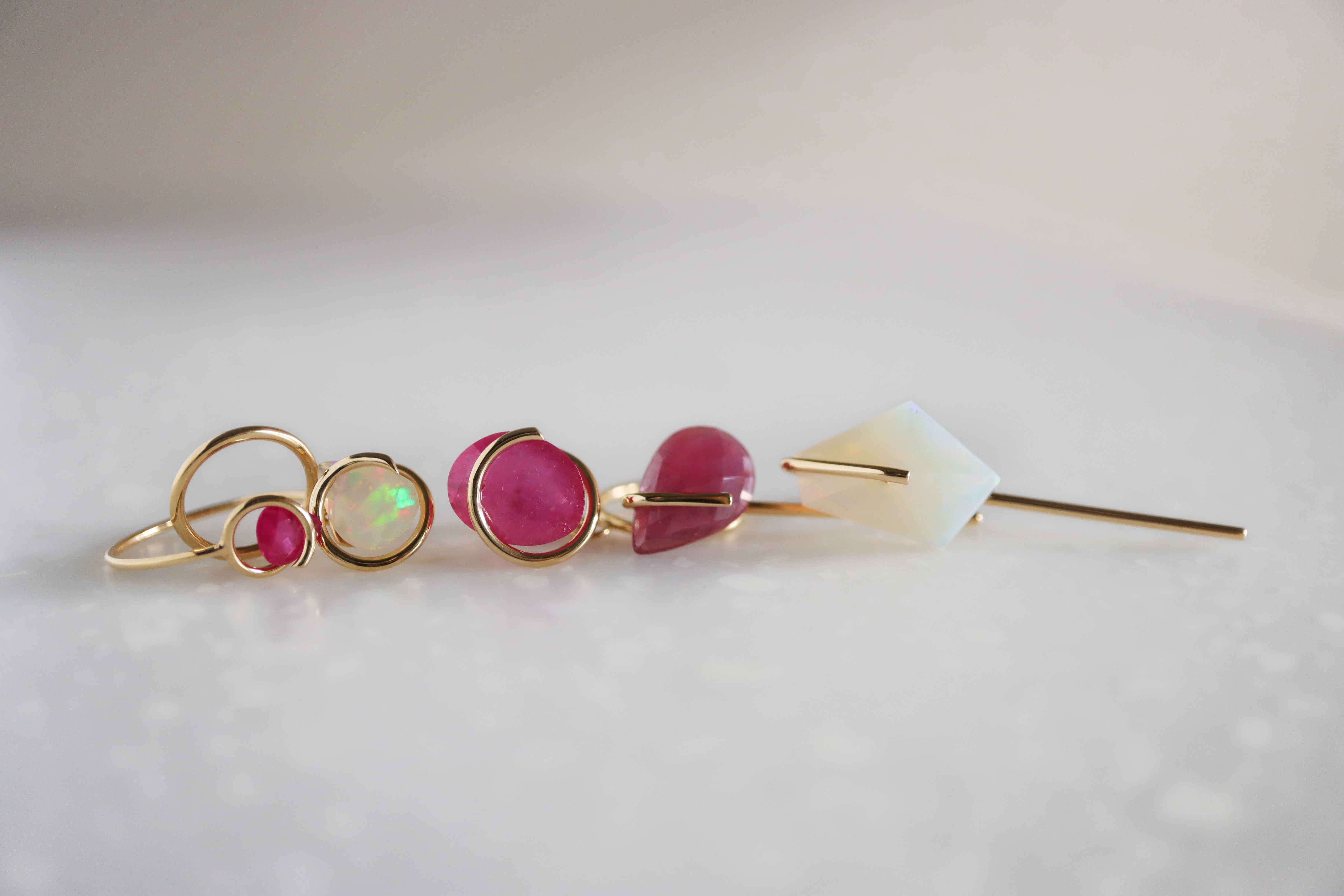 Ruby & Ethiopian opal Fair