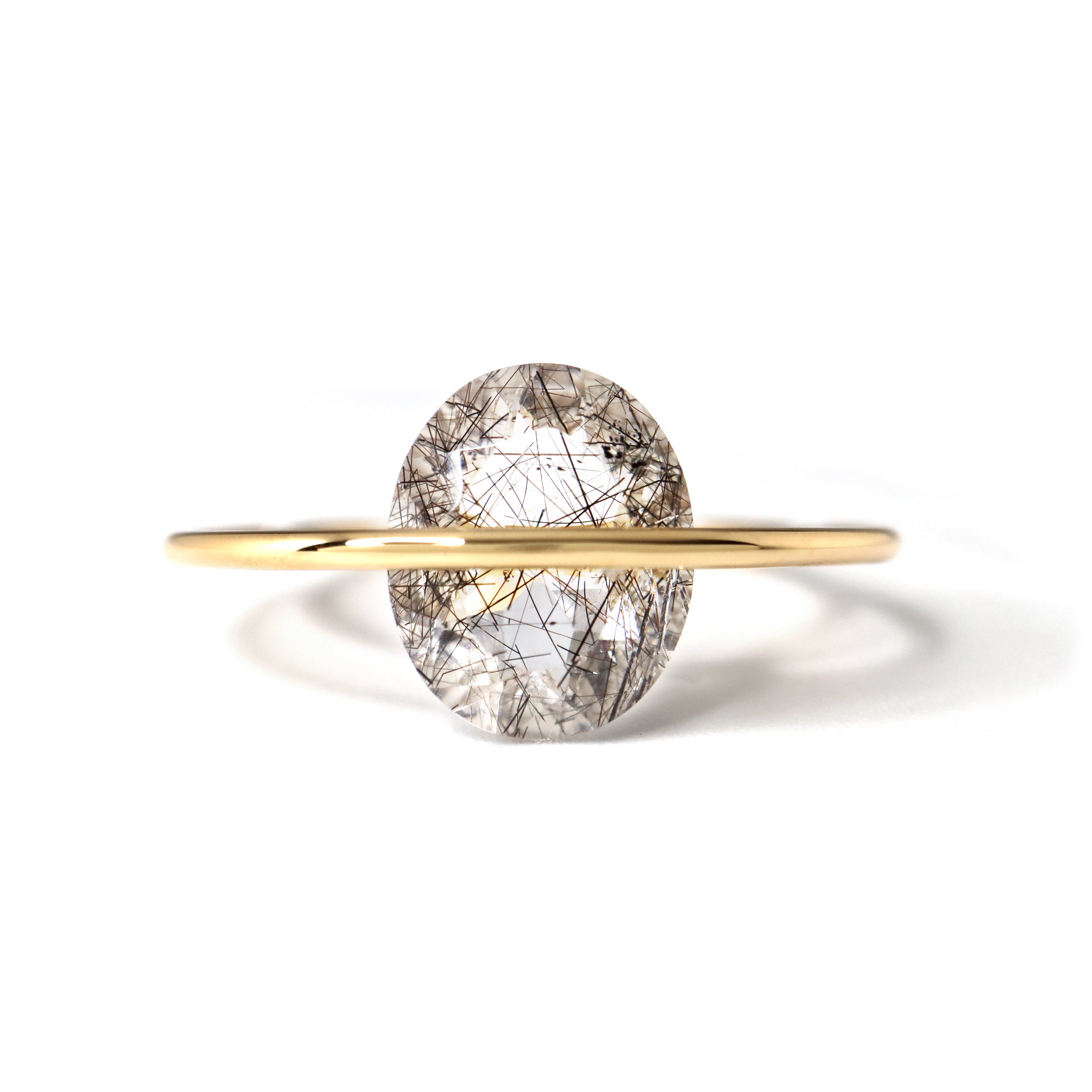 Luna / Ring <br> Tourmaline quartz