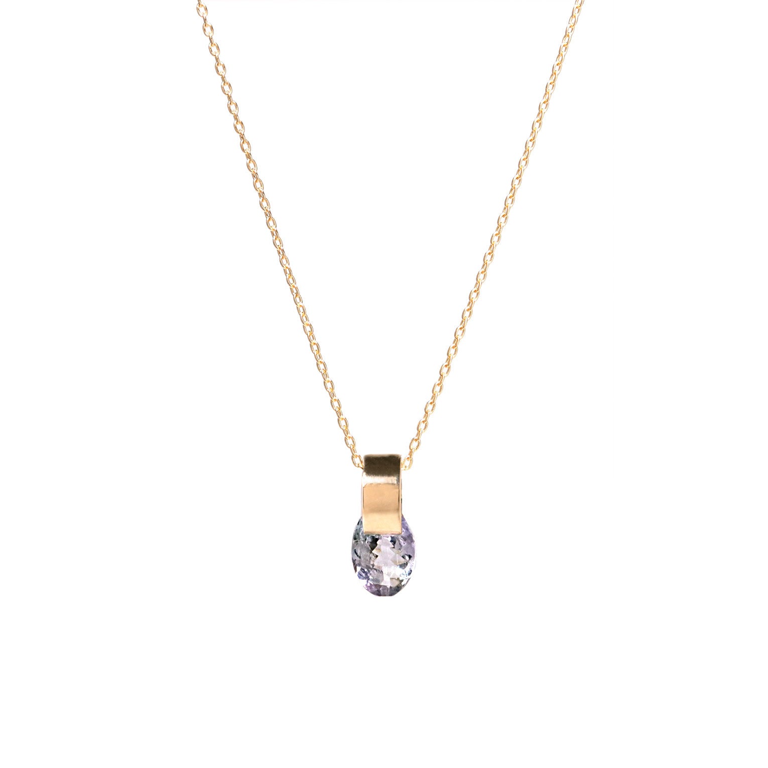 Ruffle / Necklace <br> Bicolor zoisite