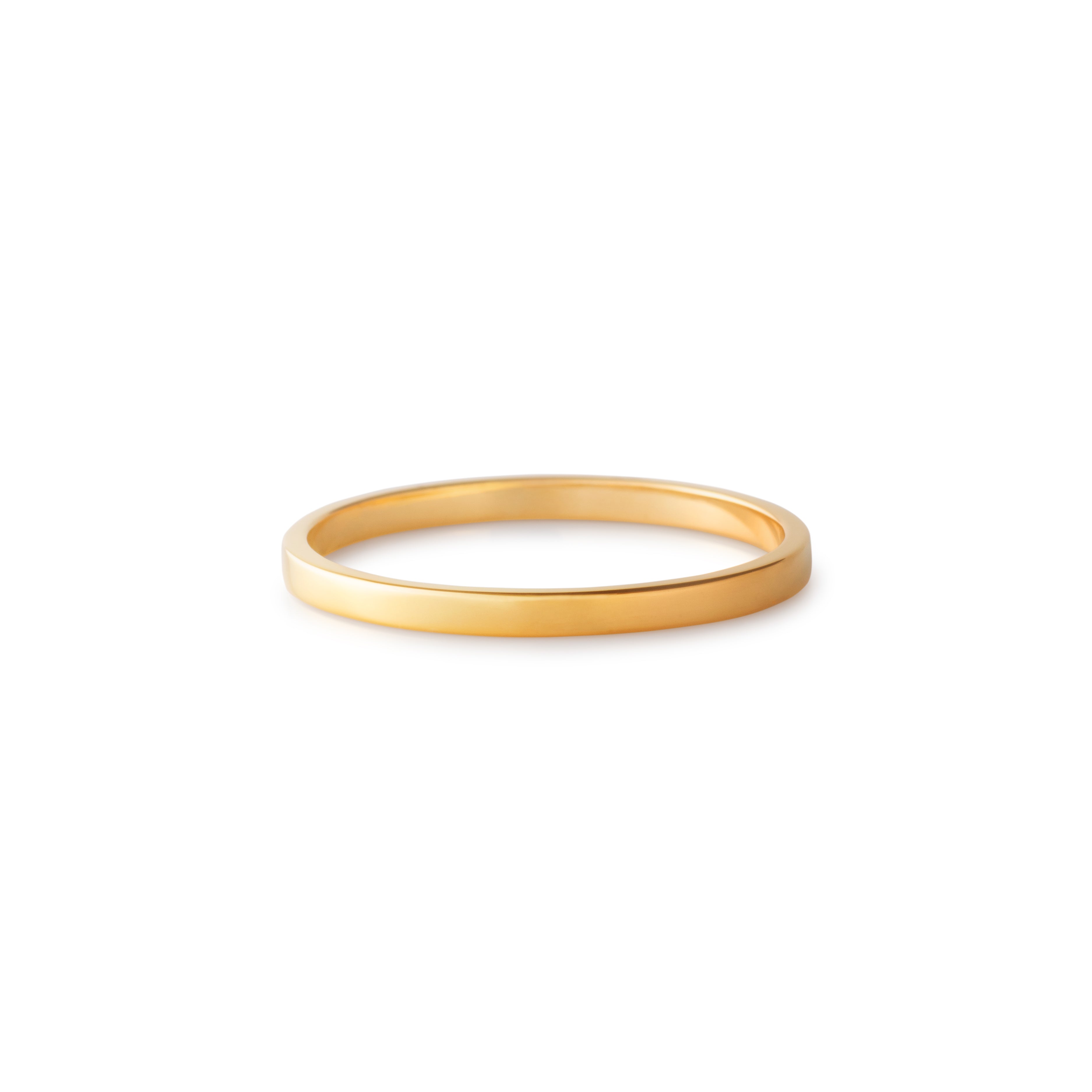 Rectangle Ring / 2.0 <br>K18YG <br> glossy