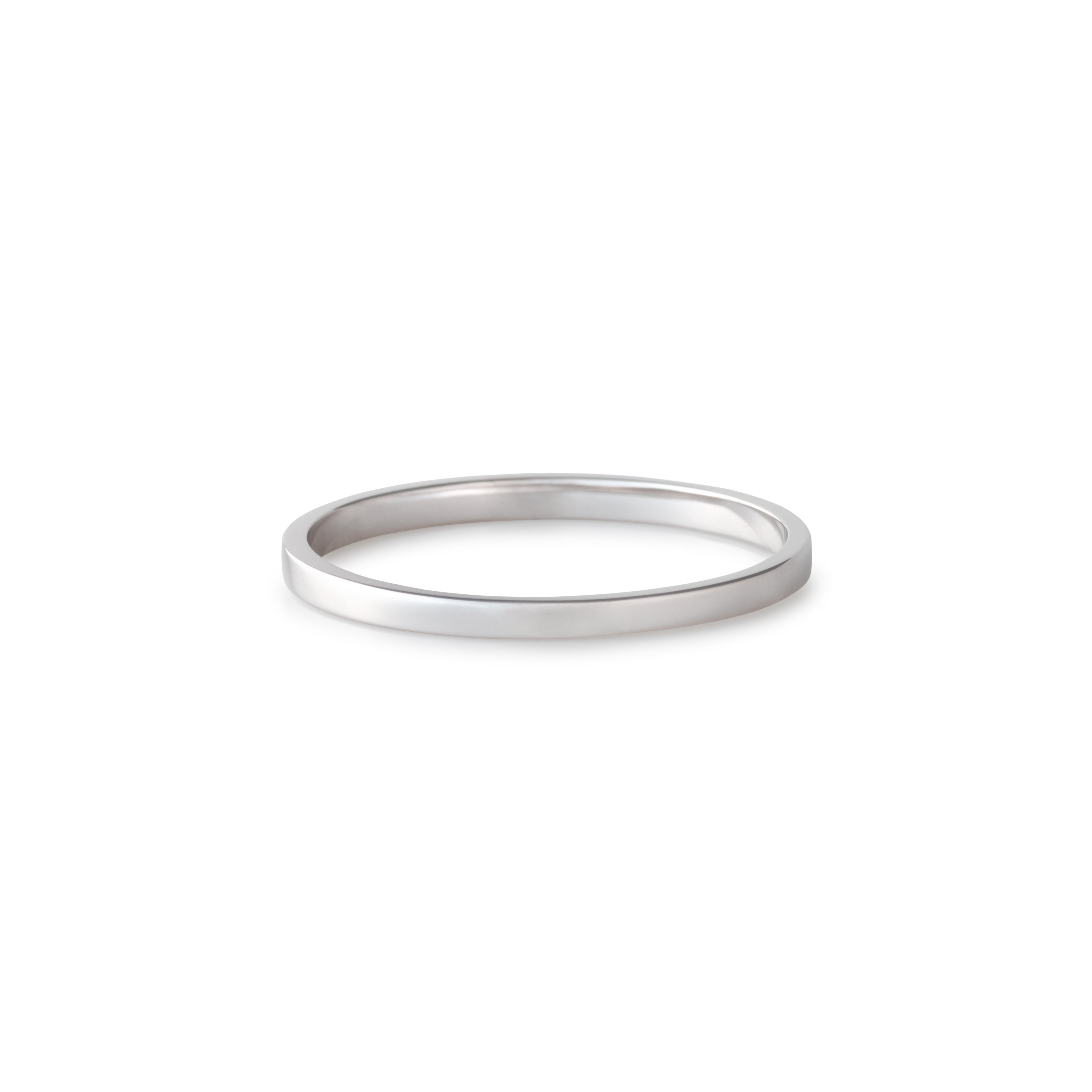 Rectangle Ring / 2.0 <br> Pt900 <br> glossy