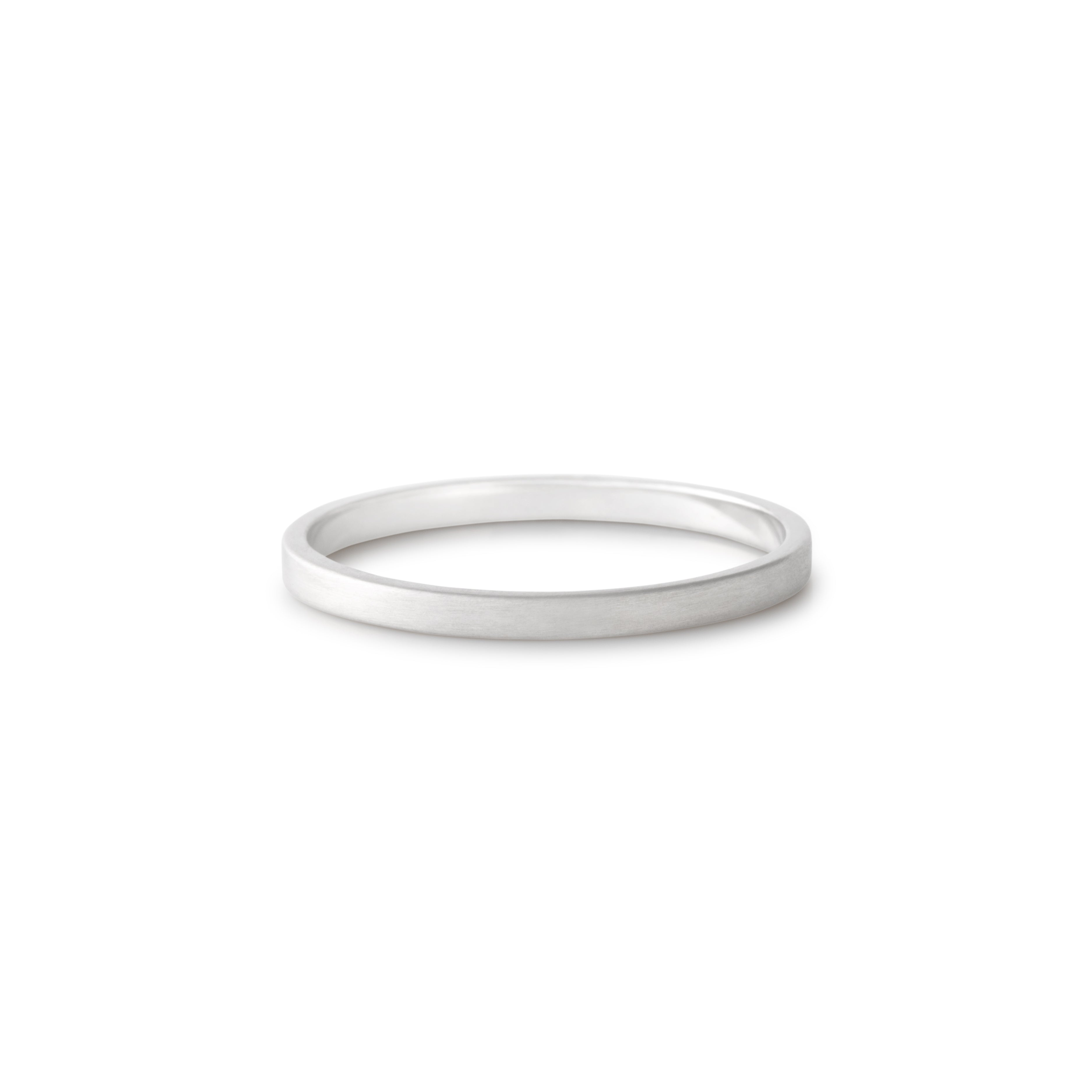 Rectangle Ring / 2.0 <br> Pt900 <br> matte