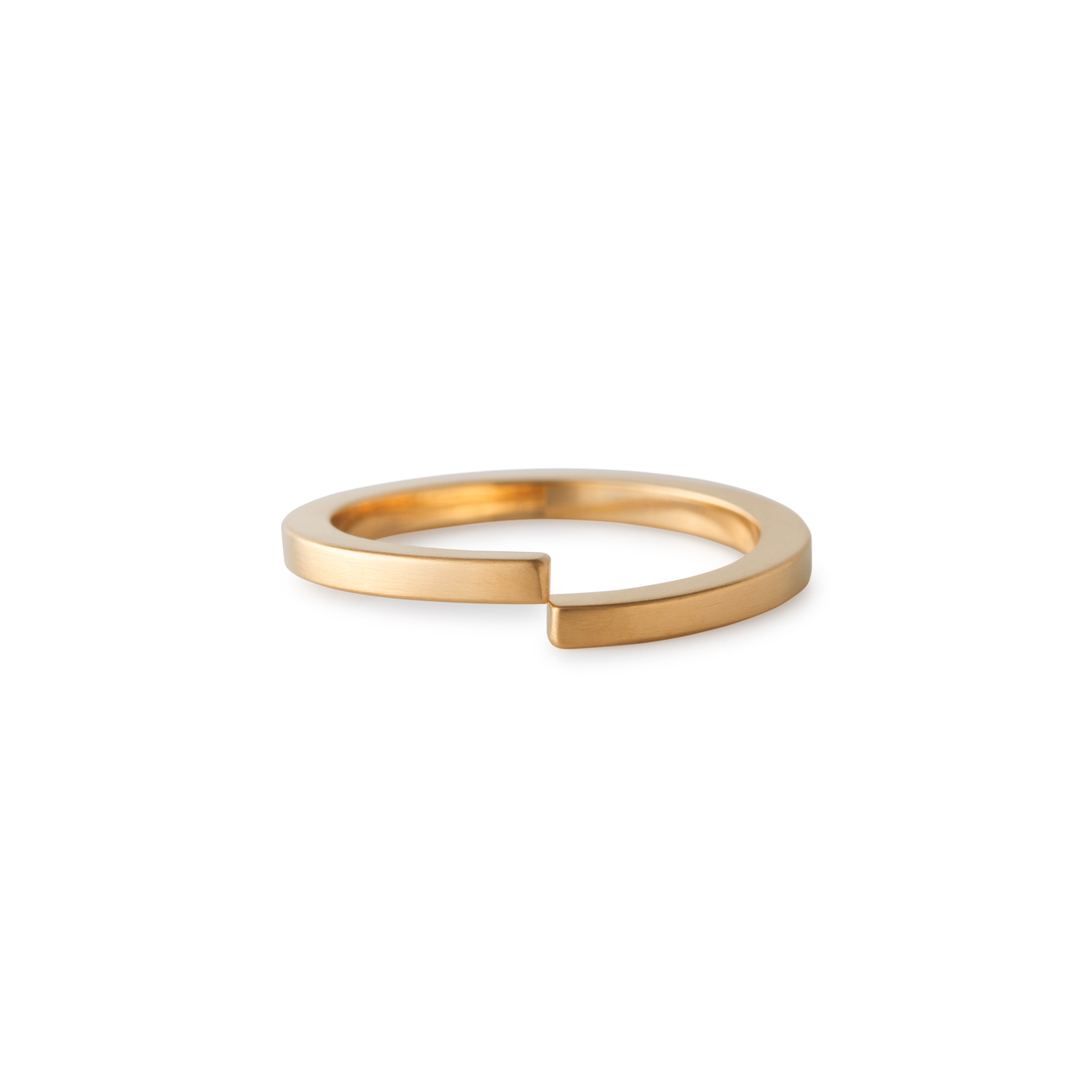 ∞ Ring square <br> K18YG <br> matte
