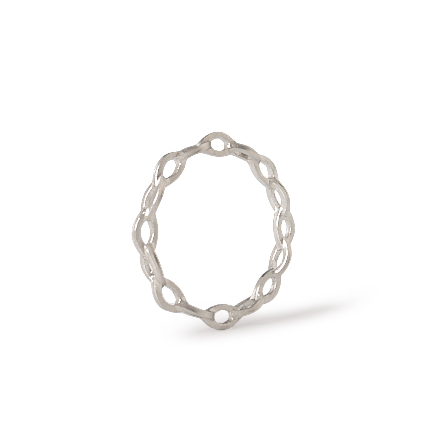 Mobius Ring <br> Pt900 <br> glossy
