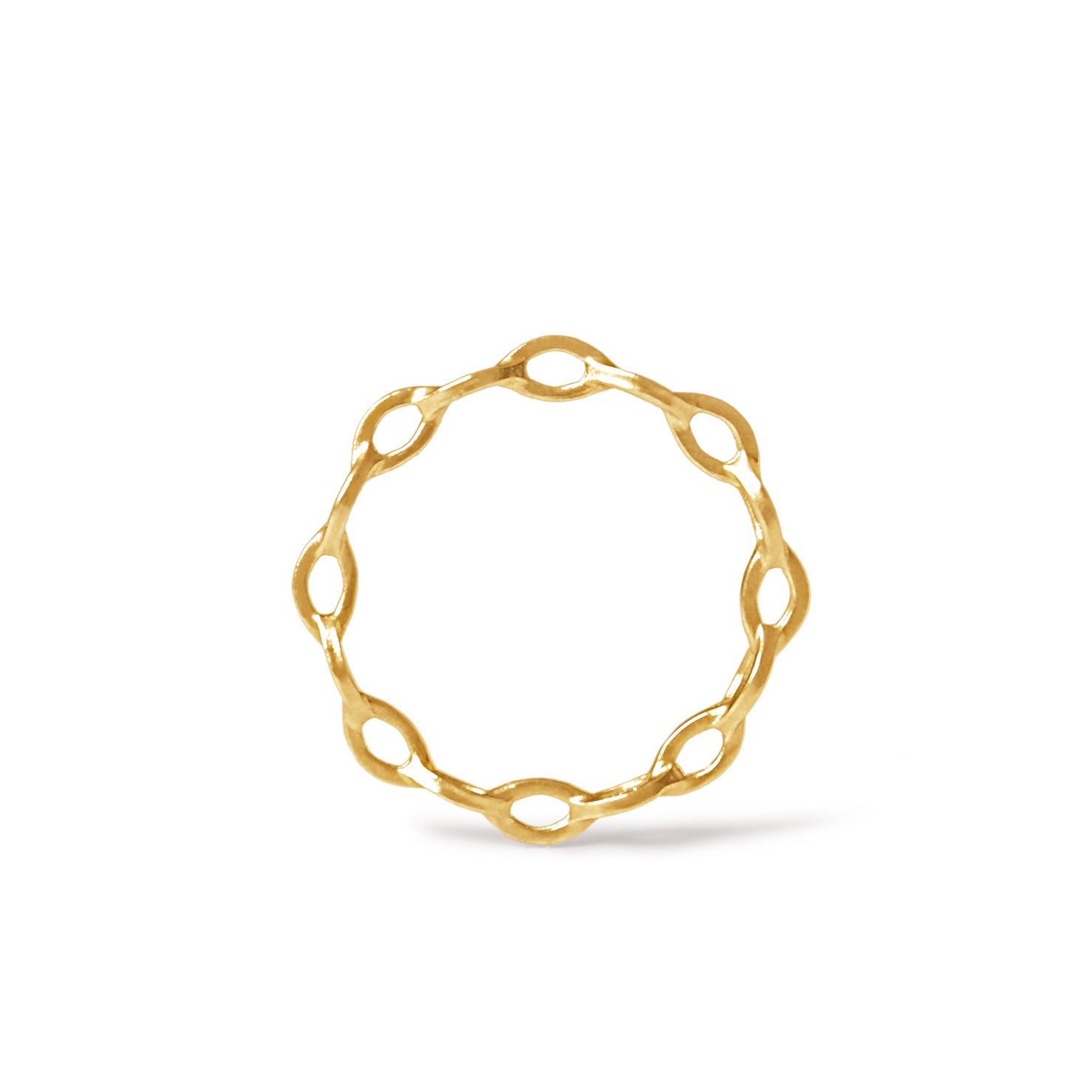 Mobius Ring <br> K18YG <br> glossy