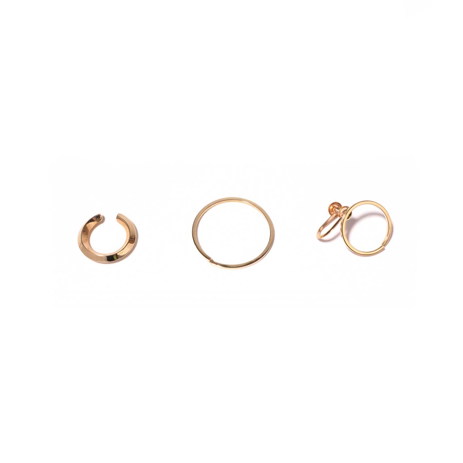 Chienowa / Non hole Earring <br> K10 (single)