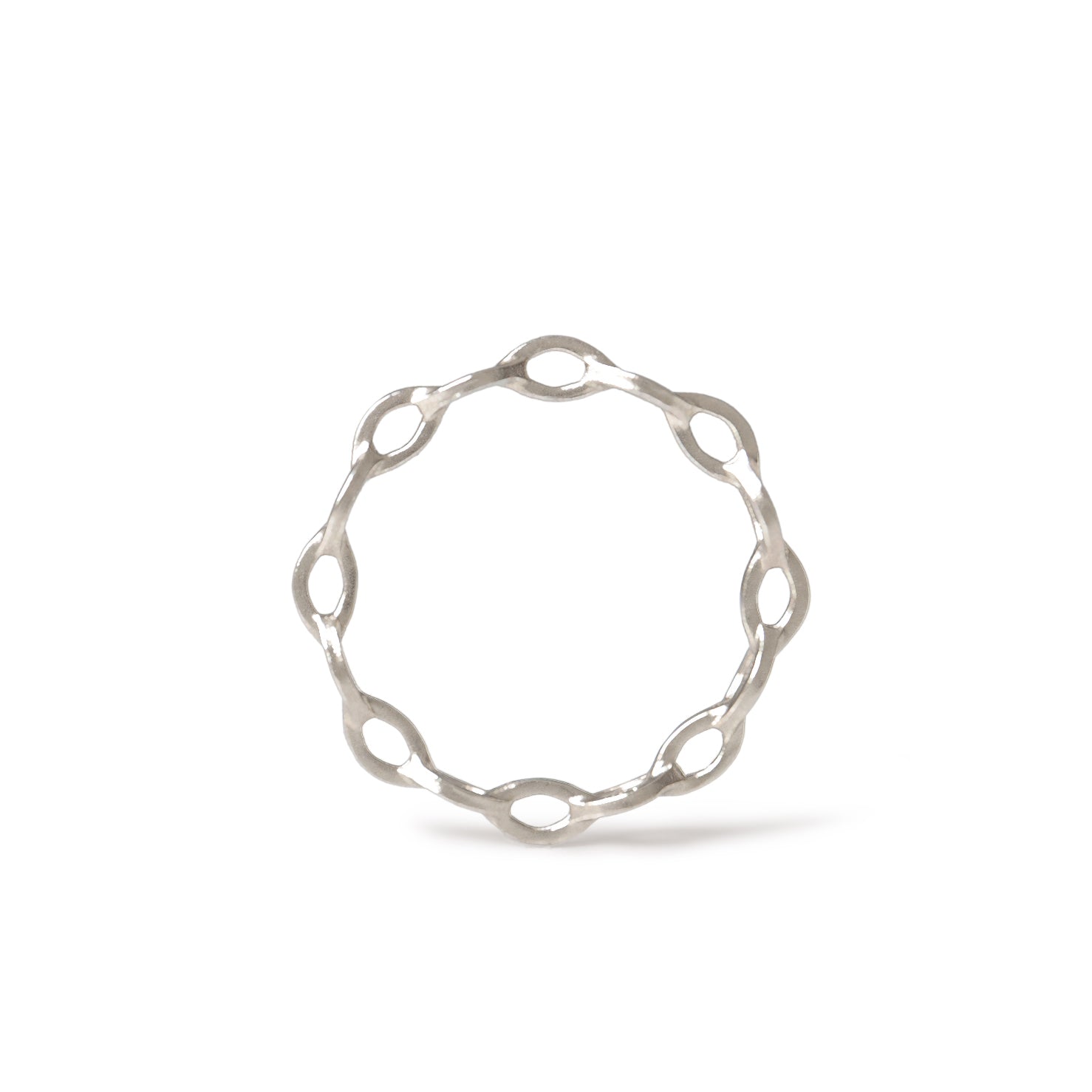Mobius Ring <br> Pt900 <br> glossy