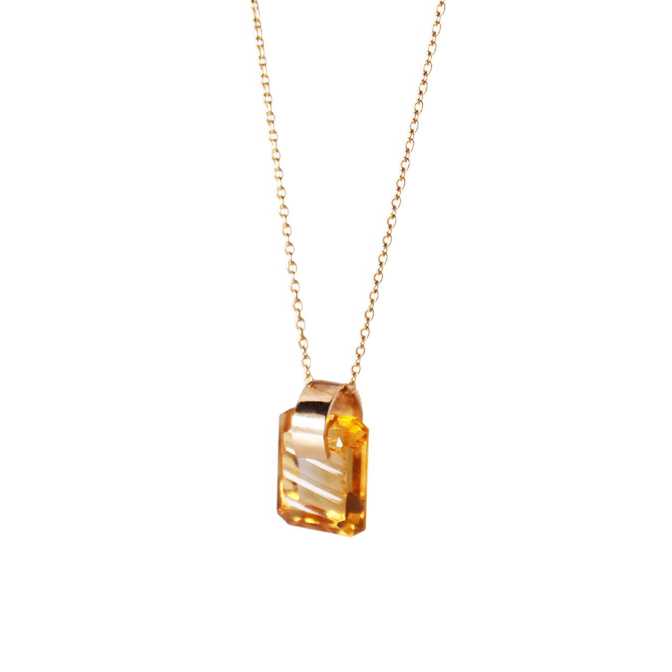 Ruffle / Necklace <br> Citrine