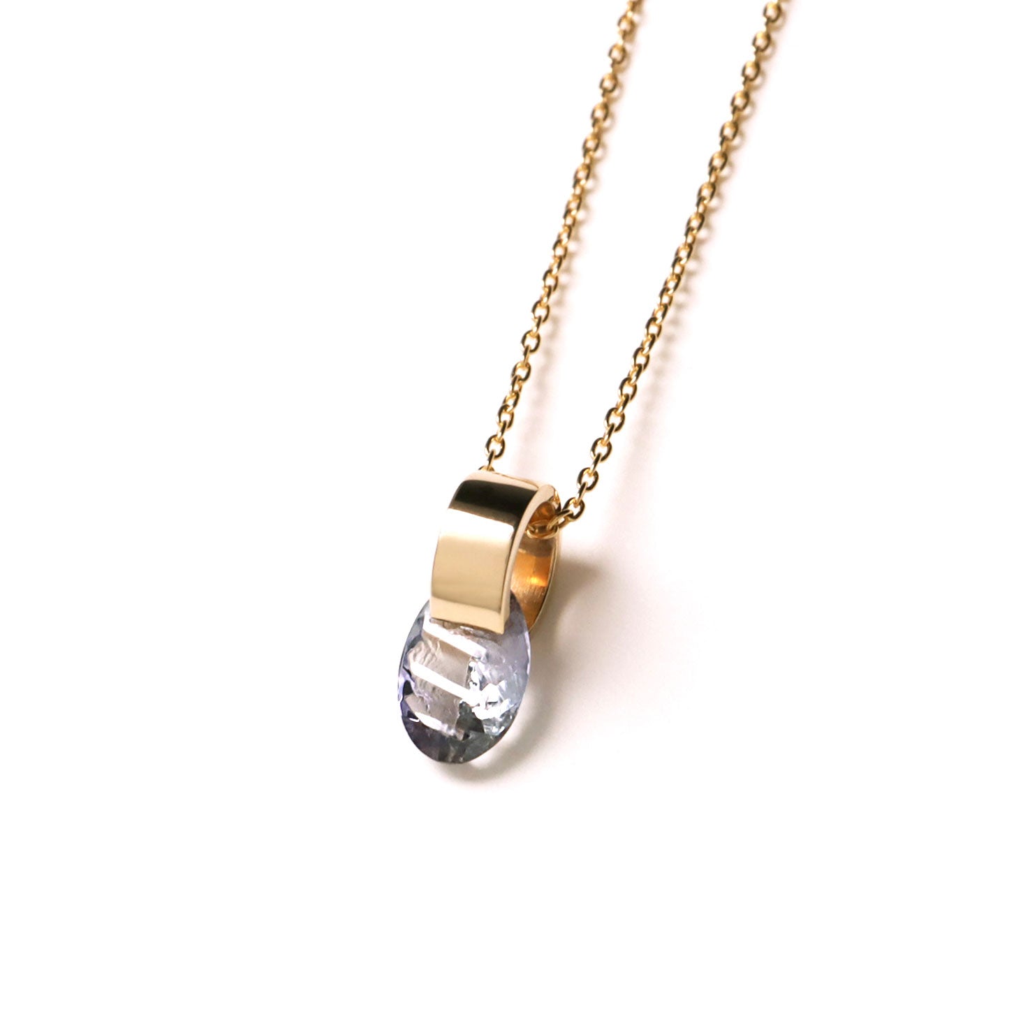 Ruffle / Necklace <br> Bicolor zoisite
