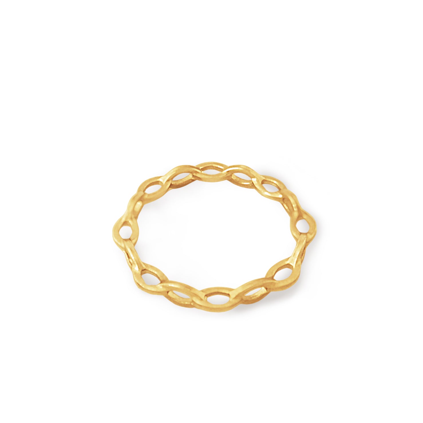 Mobius Ring <br> K18YG <br> glossy
