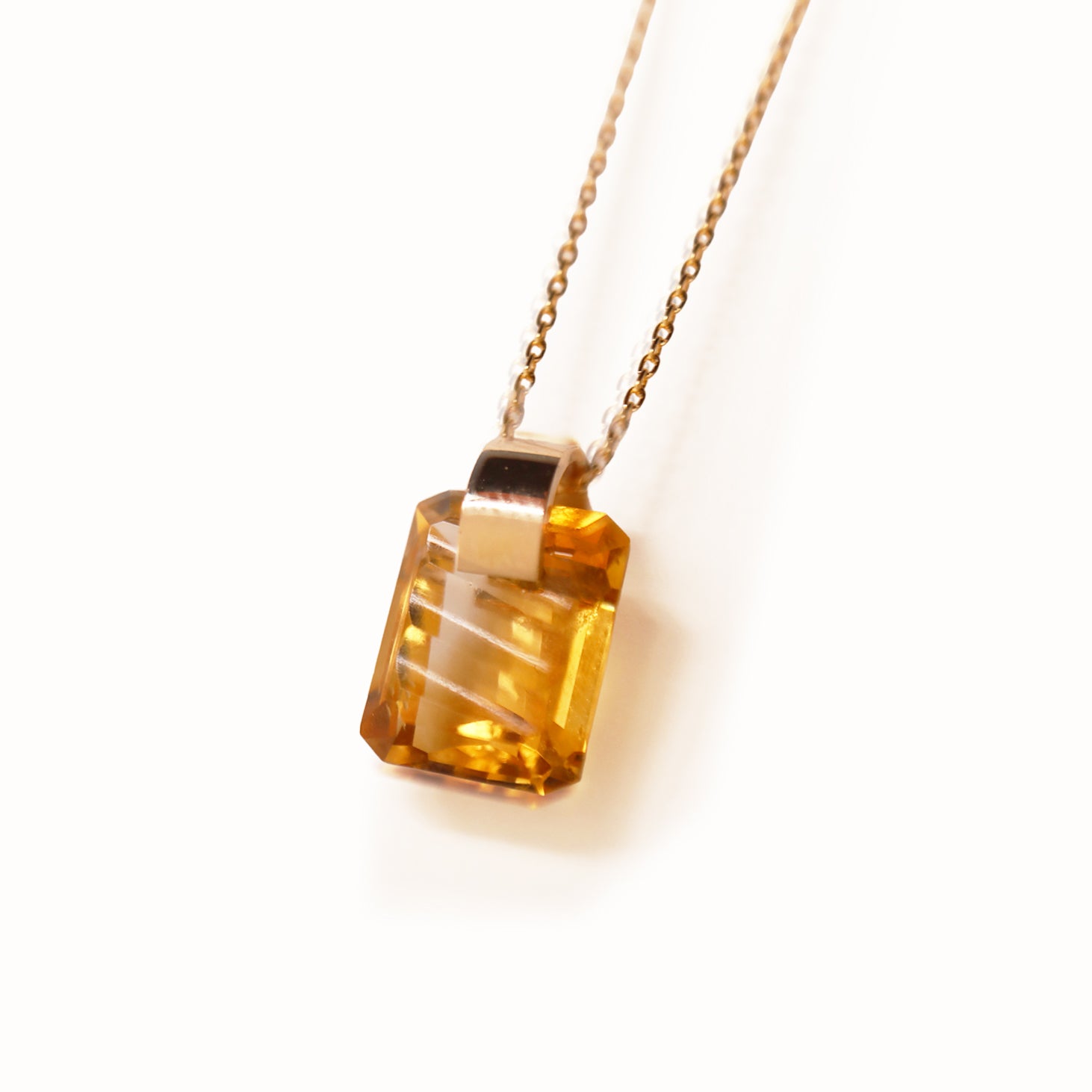 Ruffle / Necklace <br> Citrine