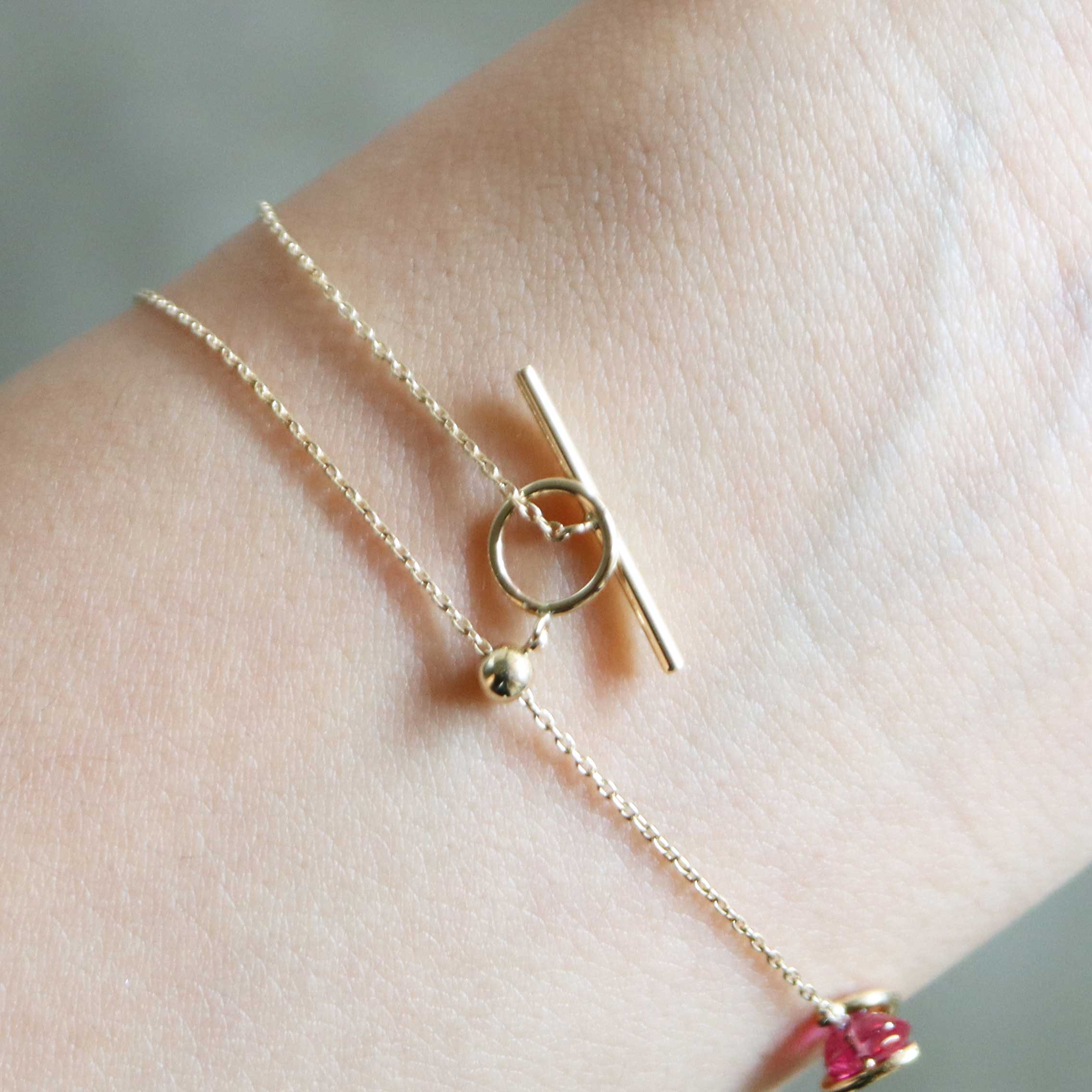 Probability / Bracelet <br> Bicolor tourmaline