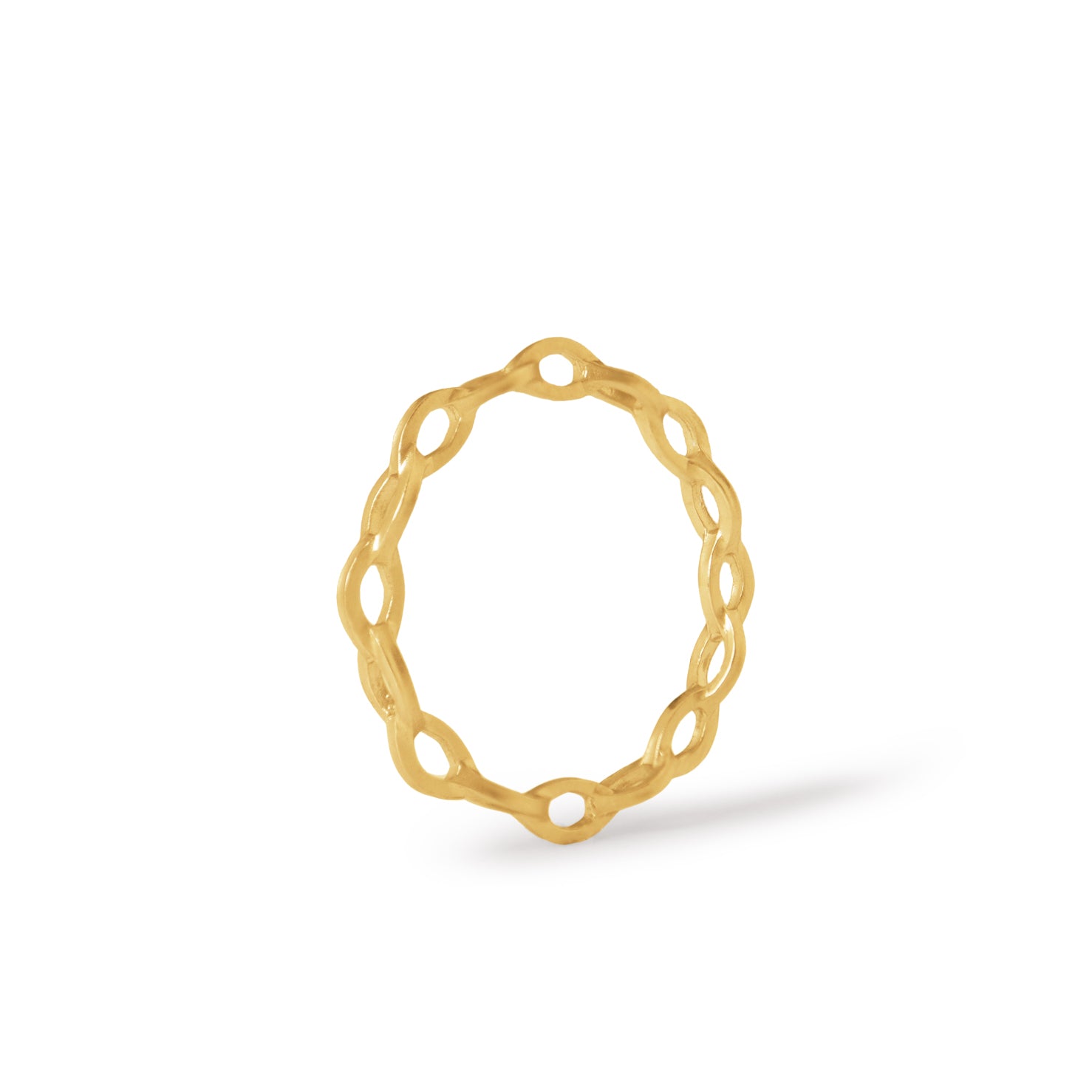 Mobius Ring <br> K18YG <br> matte