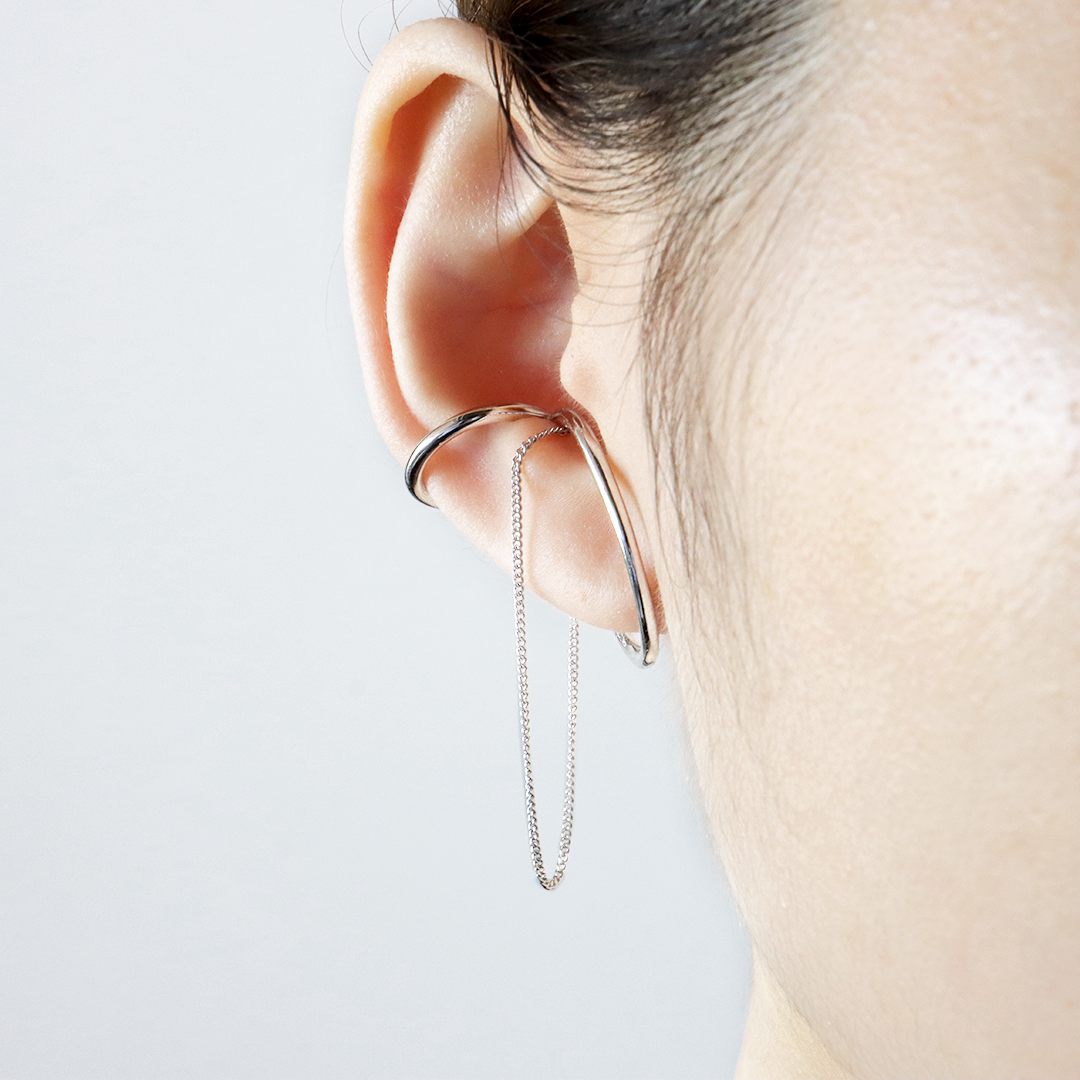 Fold / Ear cuff <br> Silver Circle