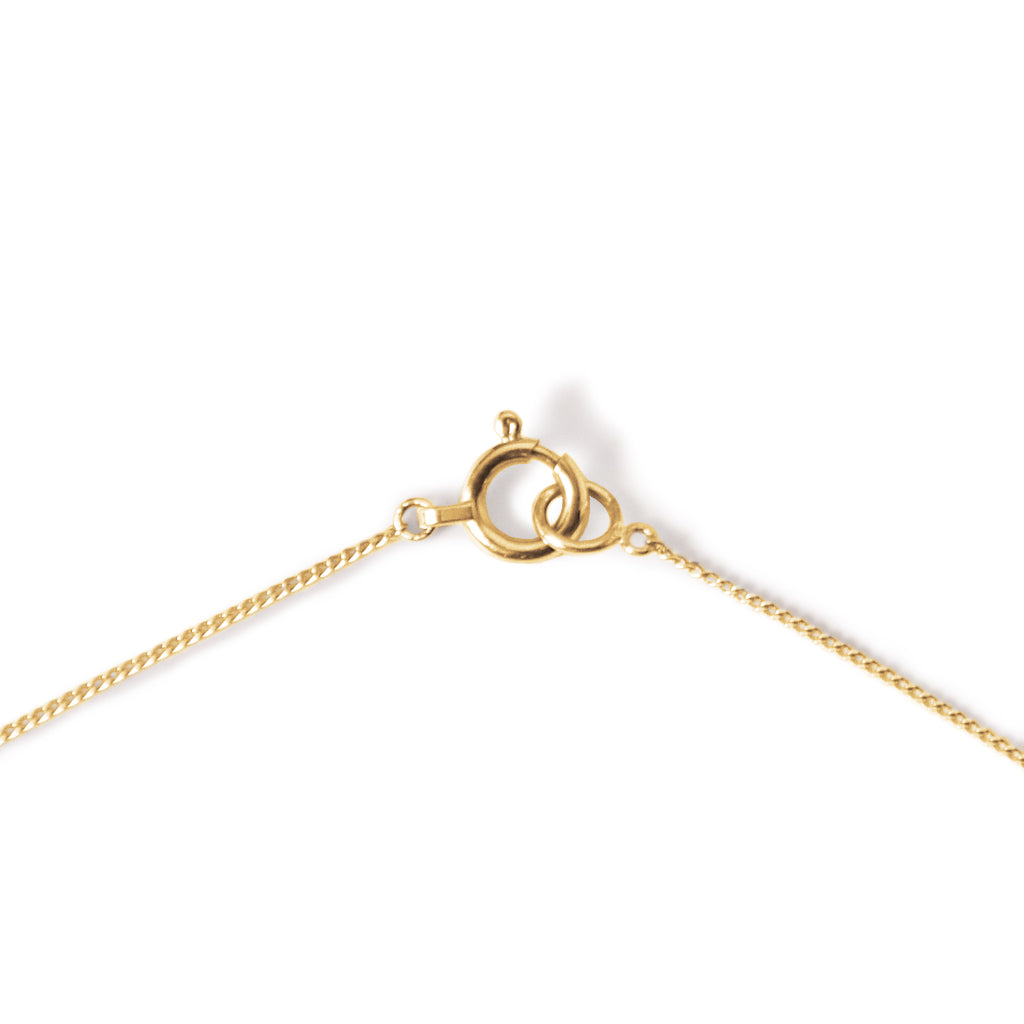 Honeycomb (K10) / Necklace <br> Yellow diamond