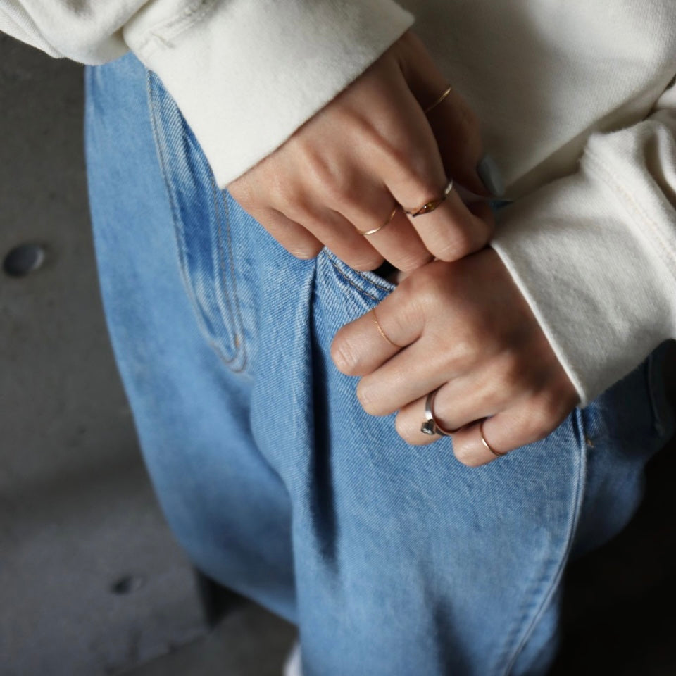 Protrude Ring (Pt) /<br> Diamond
