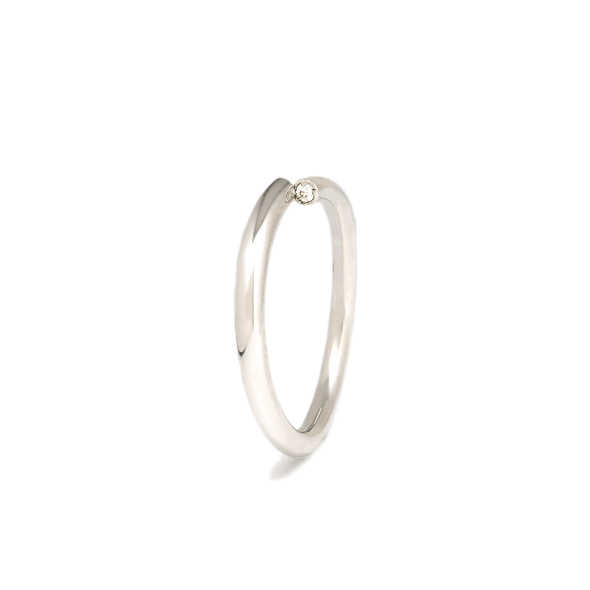 ∞ Ring round <br> Pt900 <br> glossy
