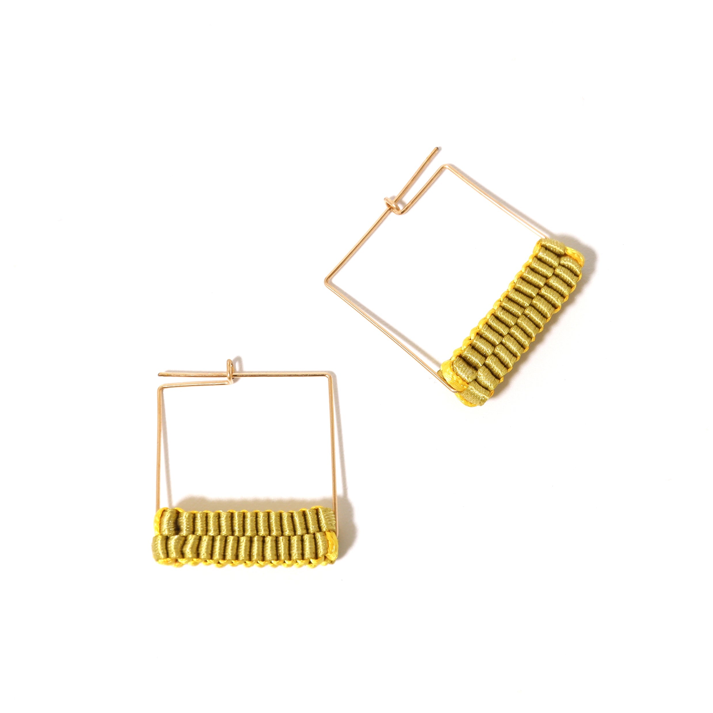 Geometry Square / <br> Pierced Earrings <br> Gold