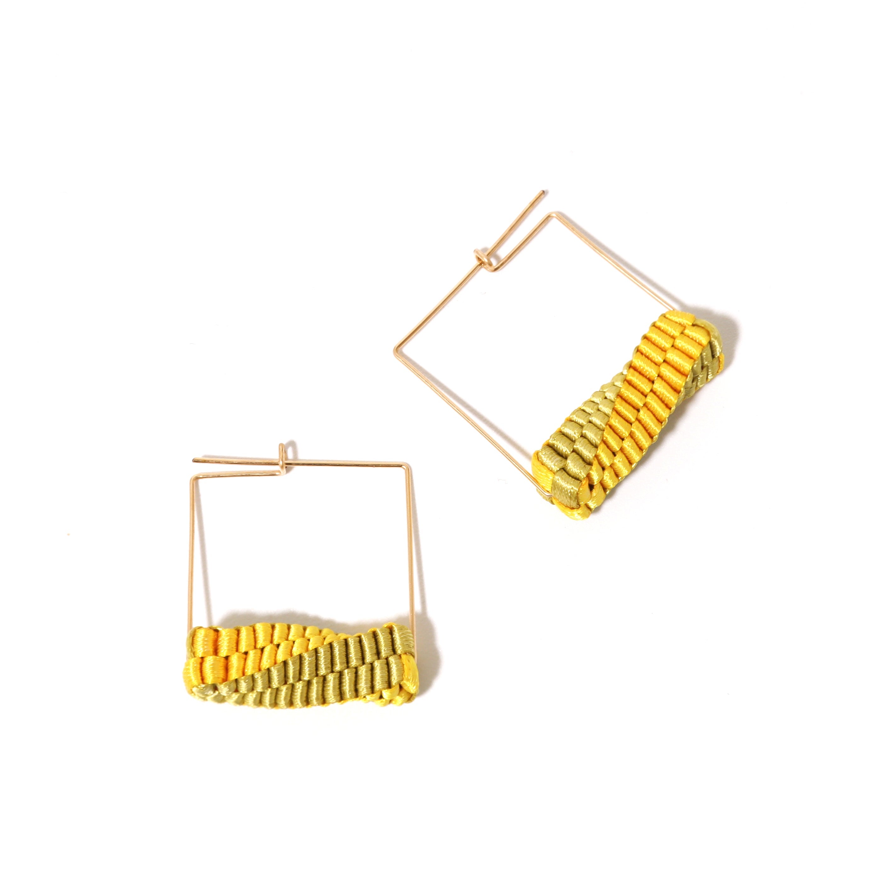 Geometry Square / <br> Pierced Earrings <br> Gold