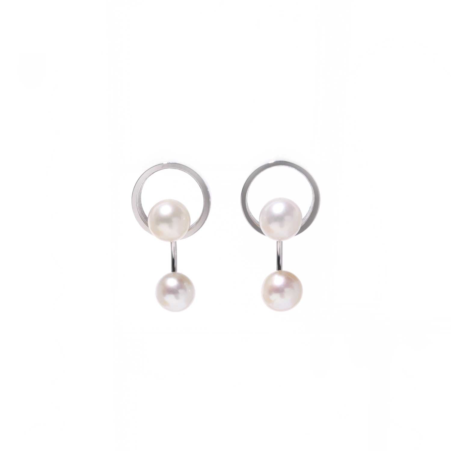 Pendulum / Pierced Earrings <br> Silver