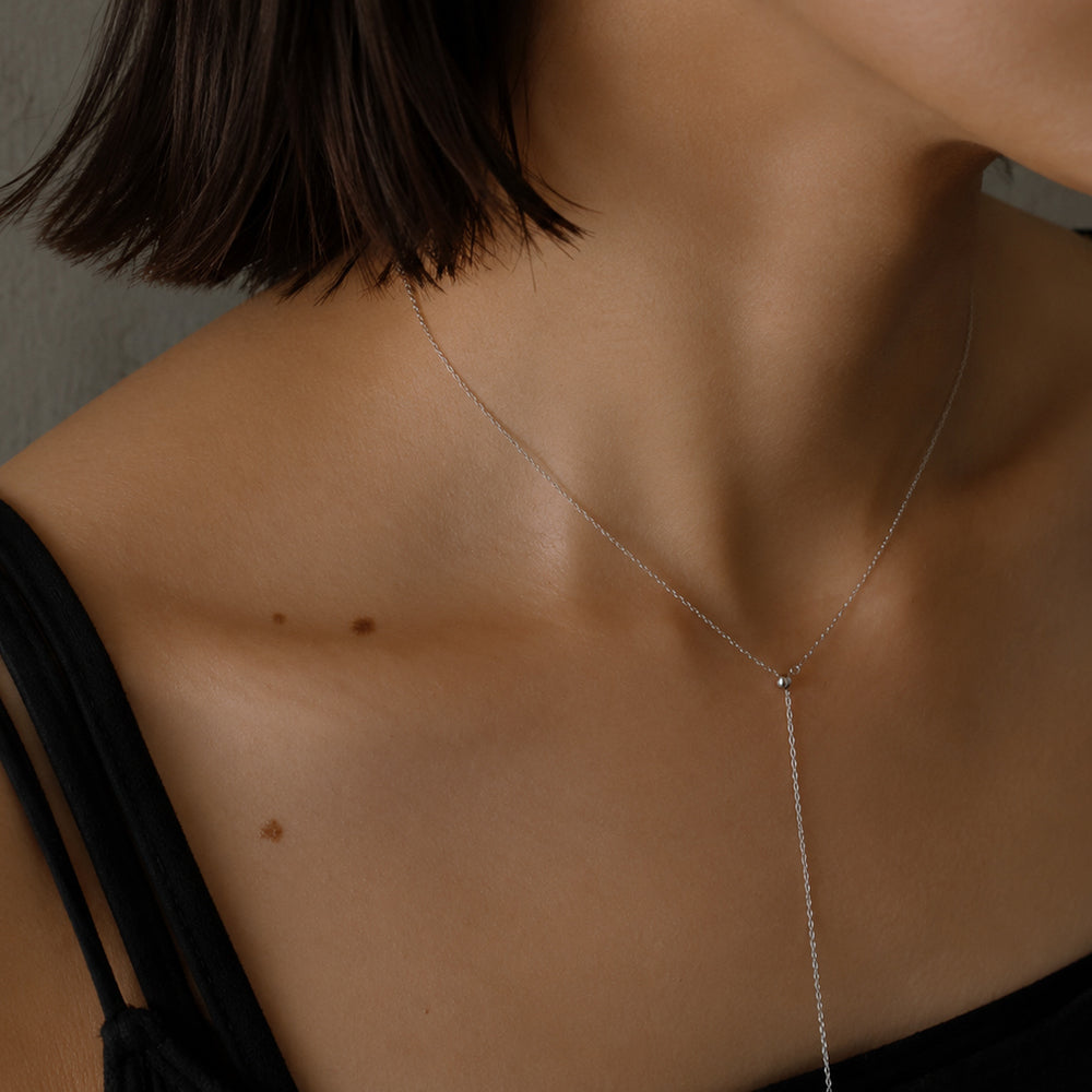 Line chain / Necklace <br> Silver