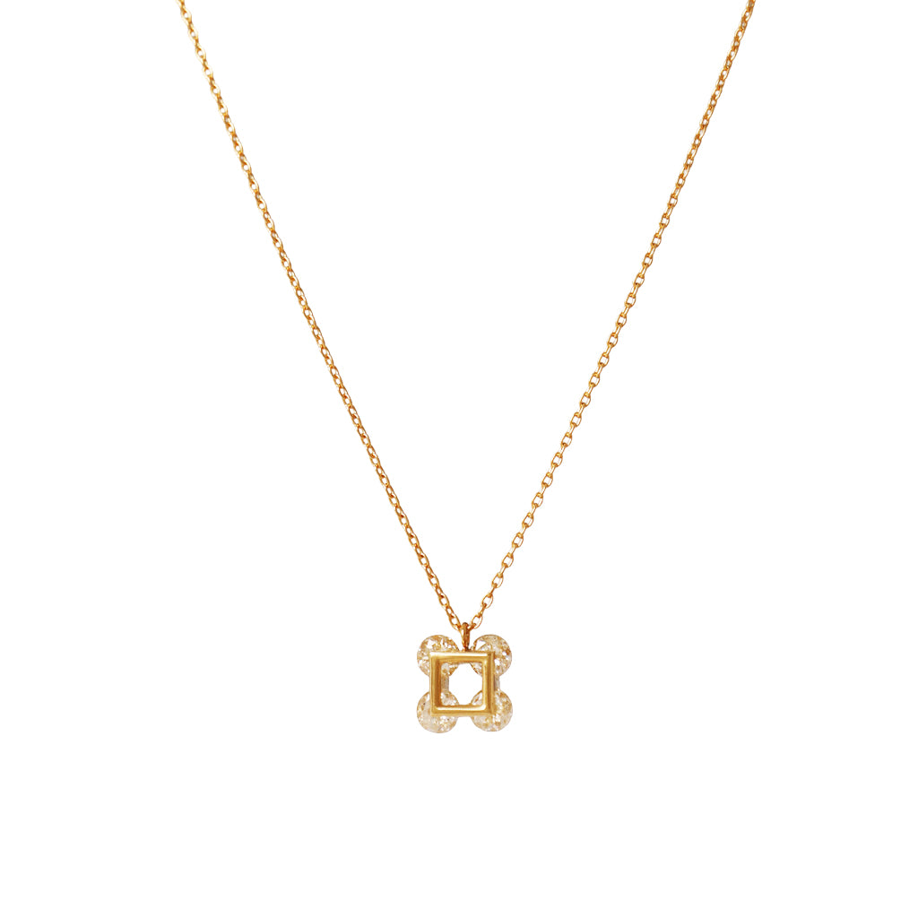 Graham4 Necklace｜構造美が際立つK18ダイヤモンドネックレス【CHIKAKO