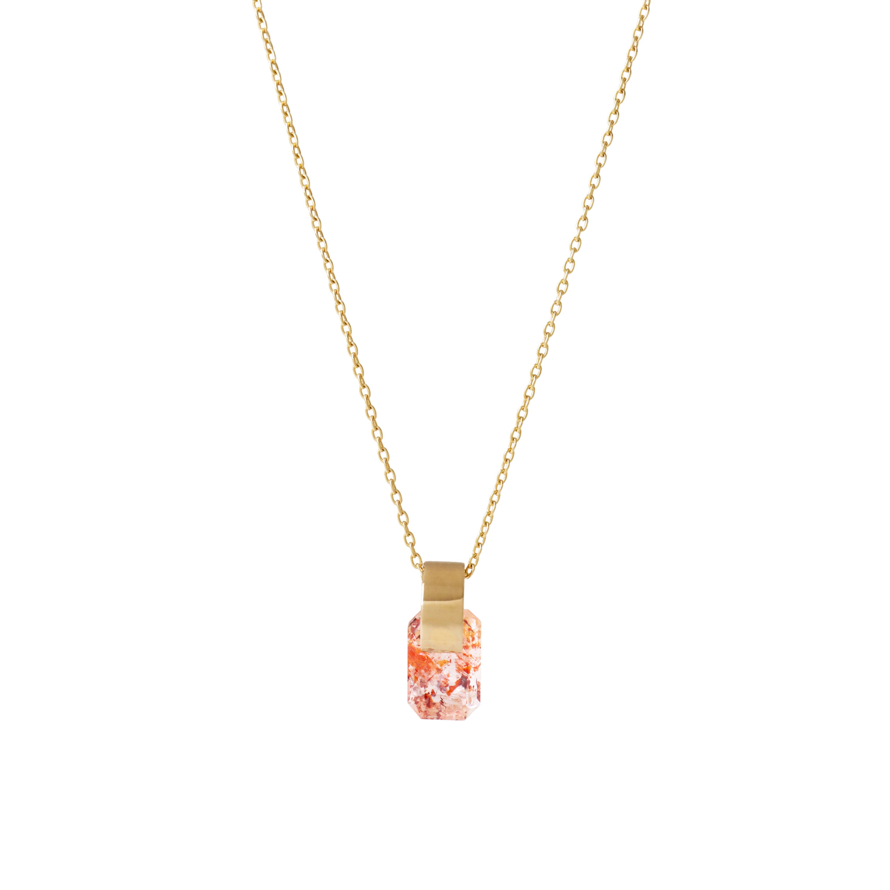Ruffle / Necklace<br> Fire quartz