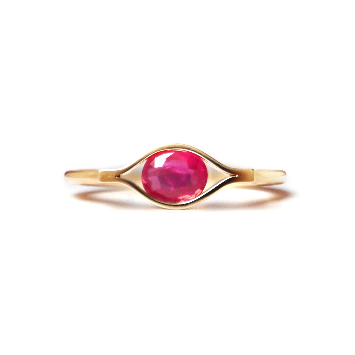 Honeycomb(K10) / Ring<br> Ruby