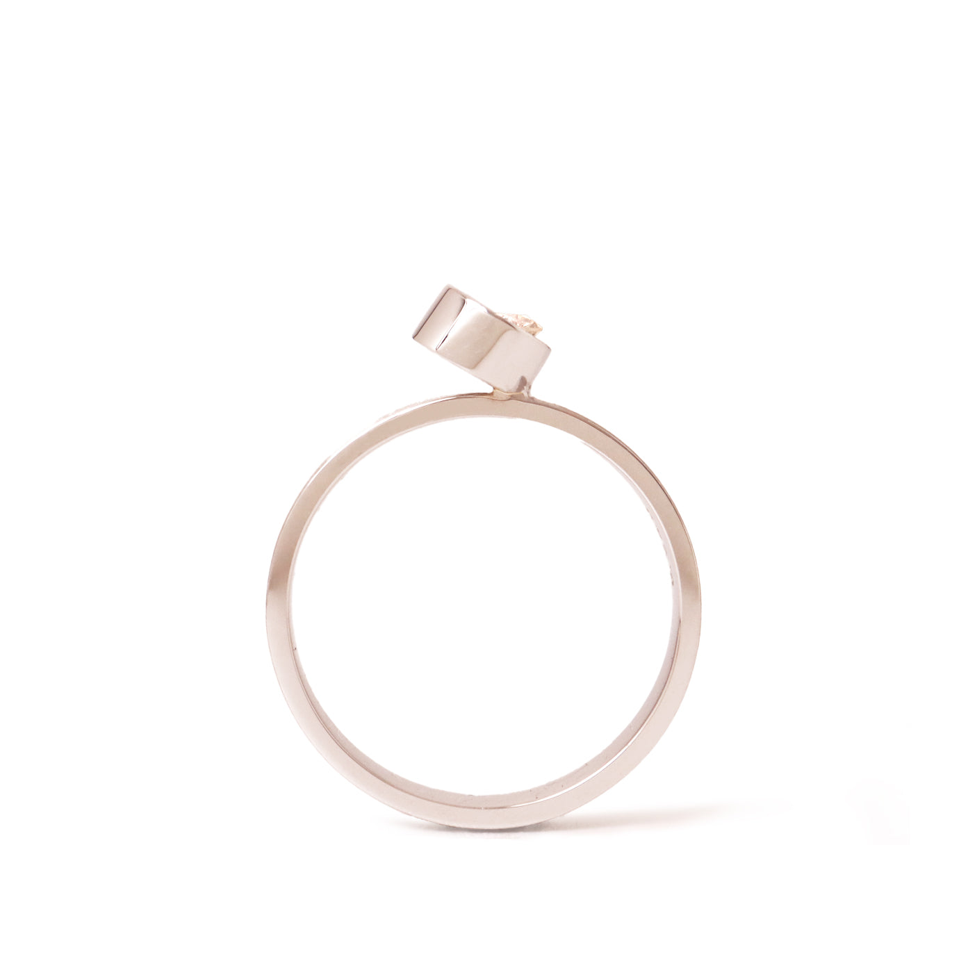 Protrude Ring (Pt) /<br> Diamond