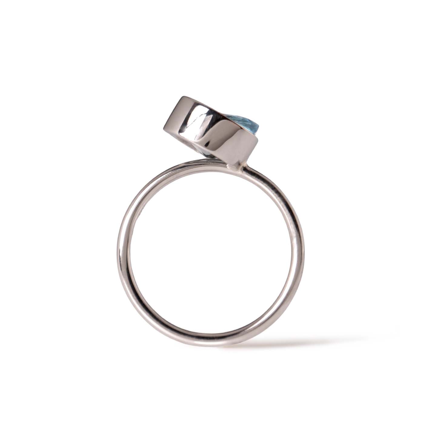 Protrude (Pt) / Ring <br> Aquamarine