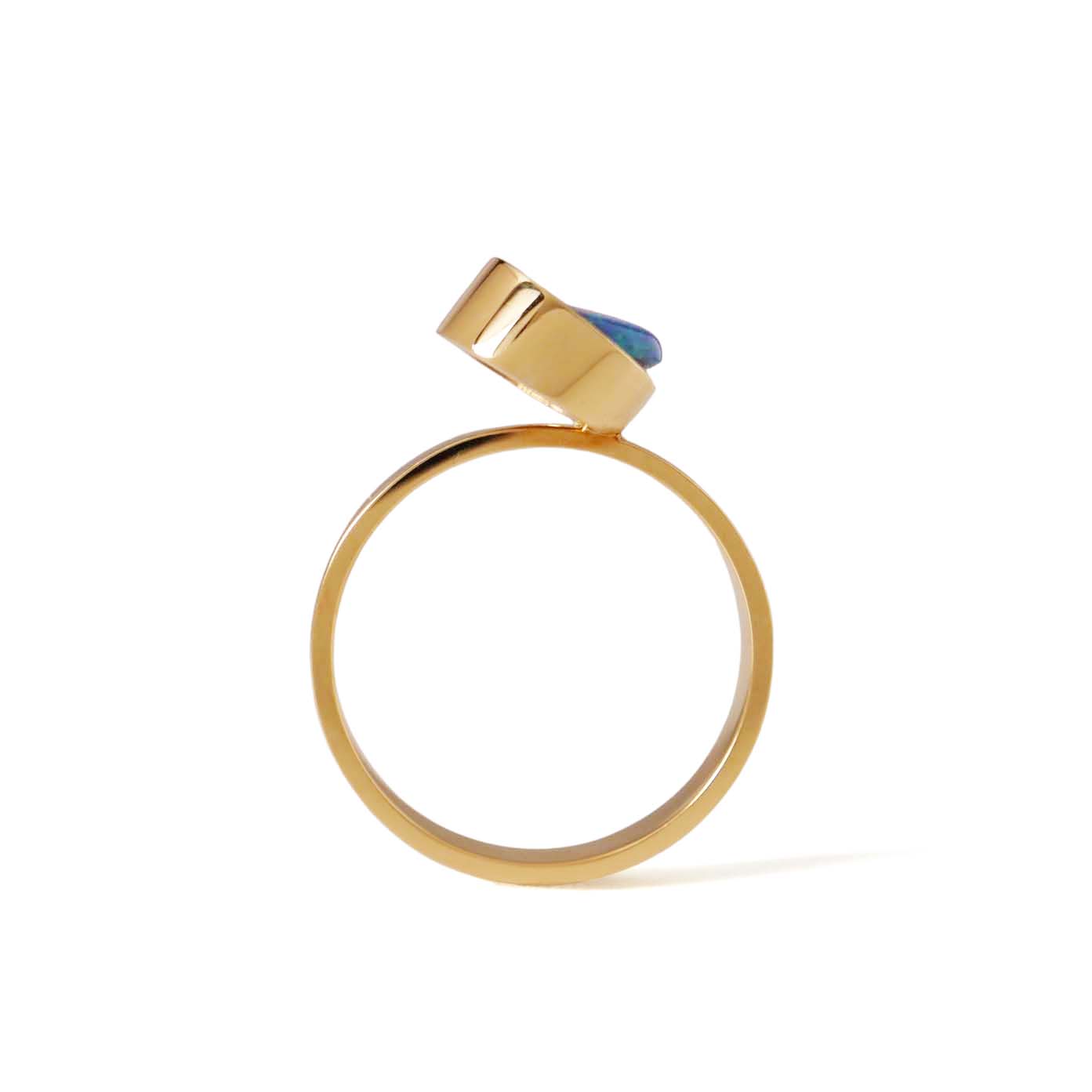 Protrude (K18) / Ring <br> Black opal