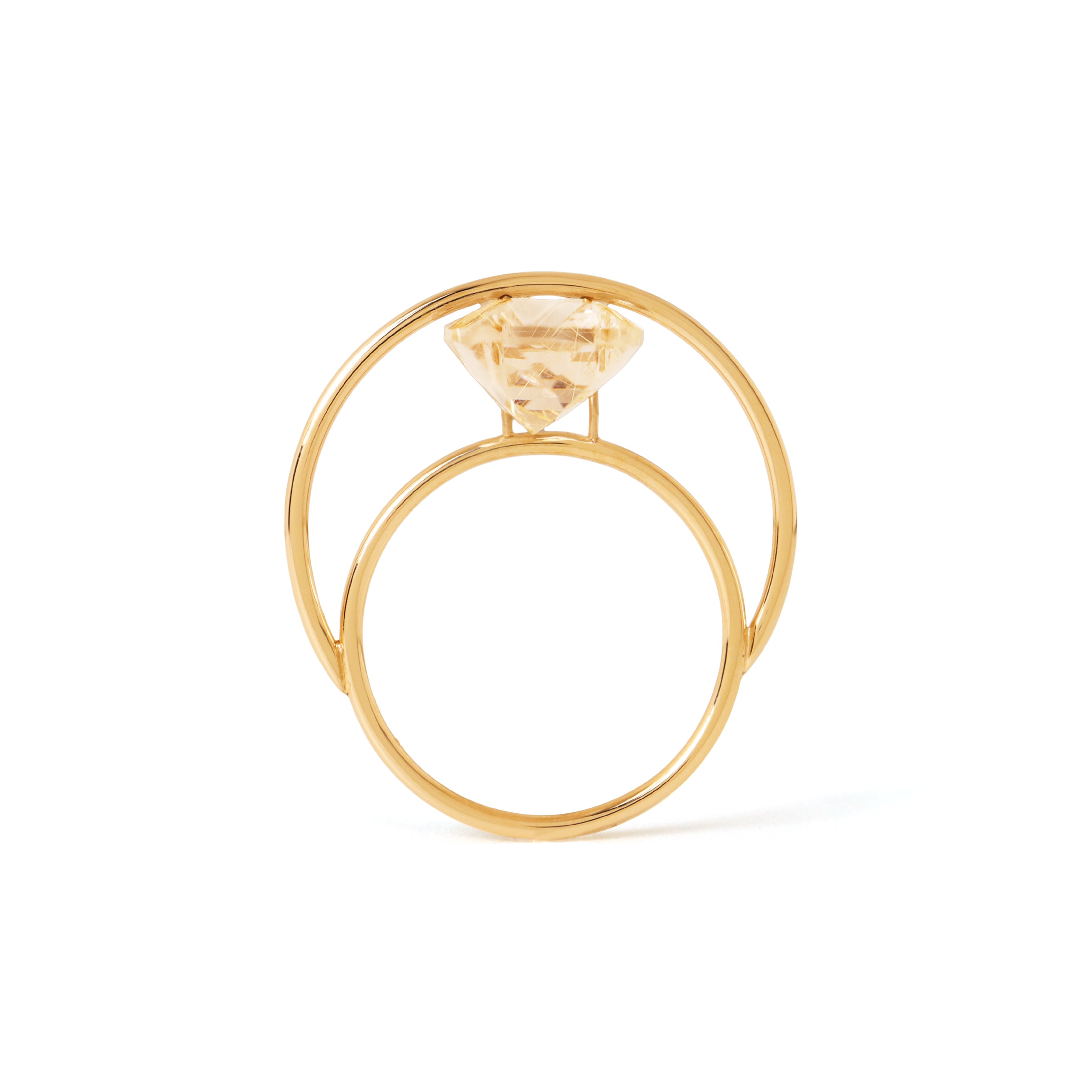 Luna / Ring <br> Rutile quartz