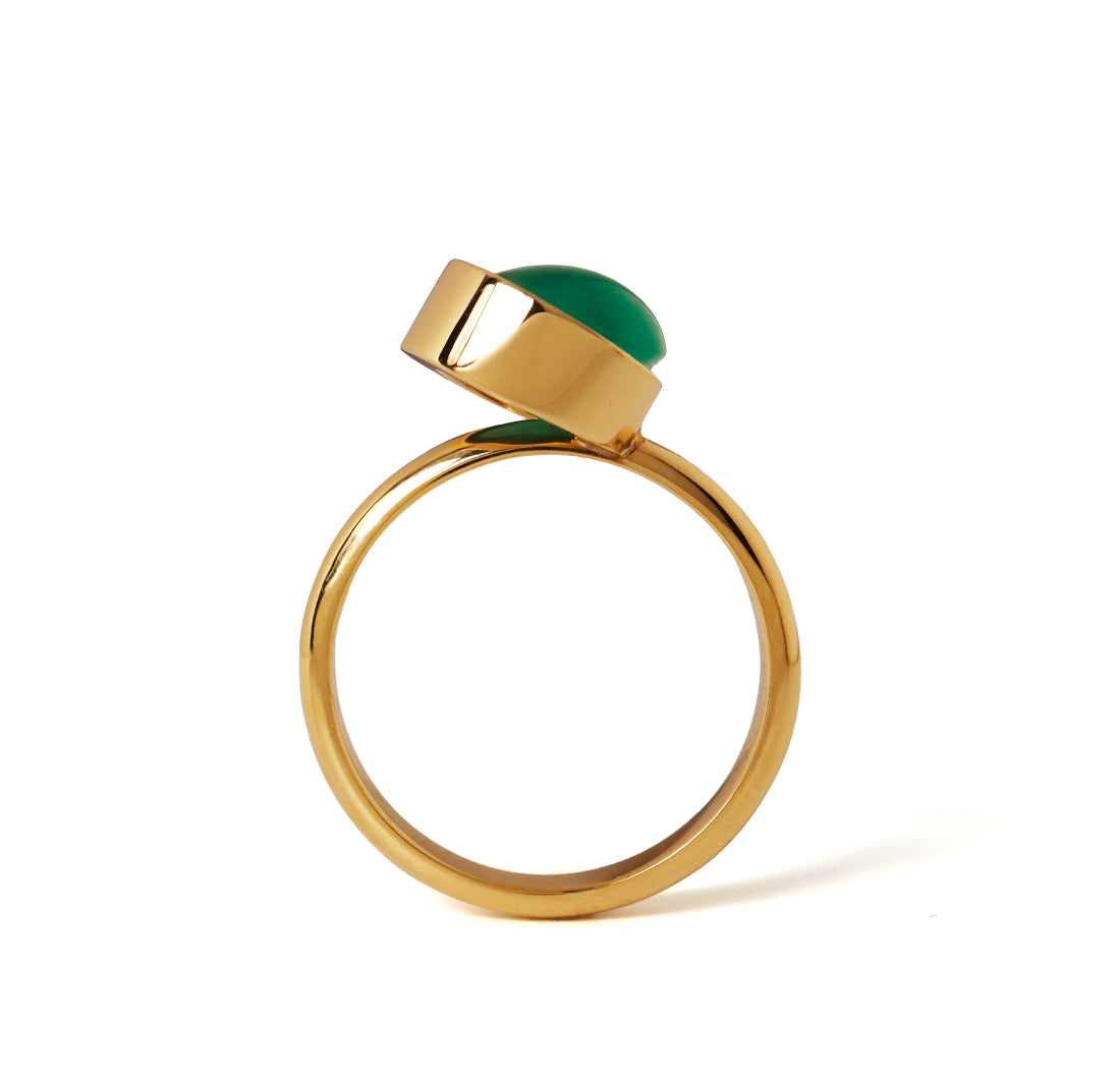 Protrude (K18) / Ring <br> Emerald