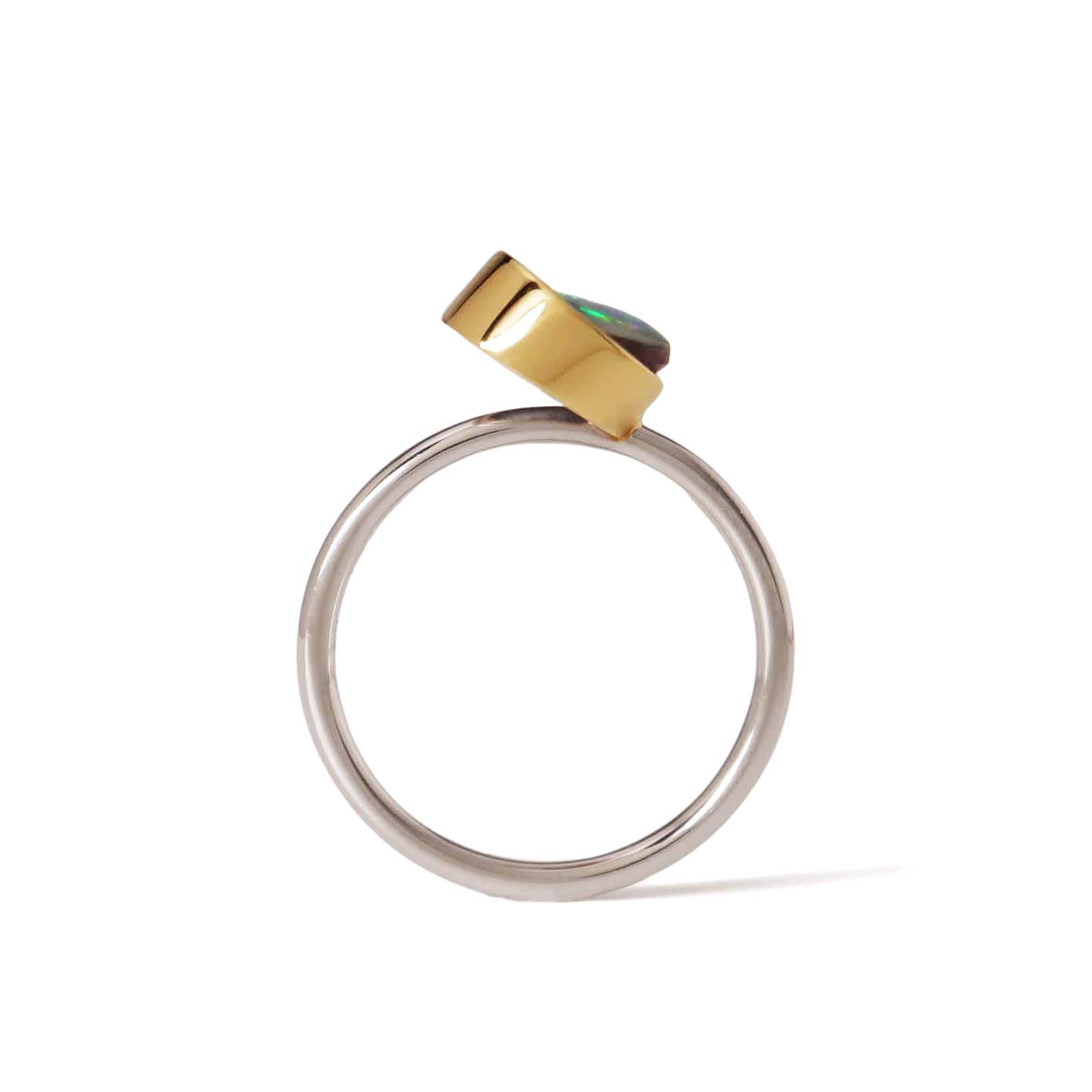 Protrude (Pt/K18) / Ring <br> Boulder opal