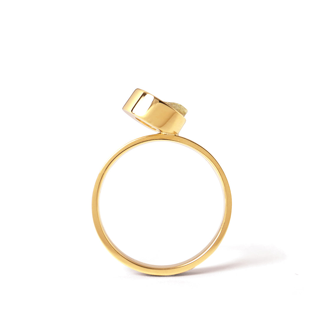Protrude (K18) / Ring<br> Yellow diamond