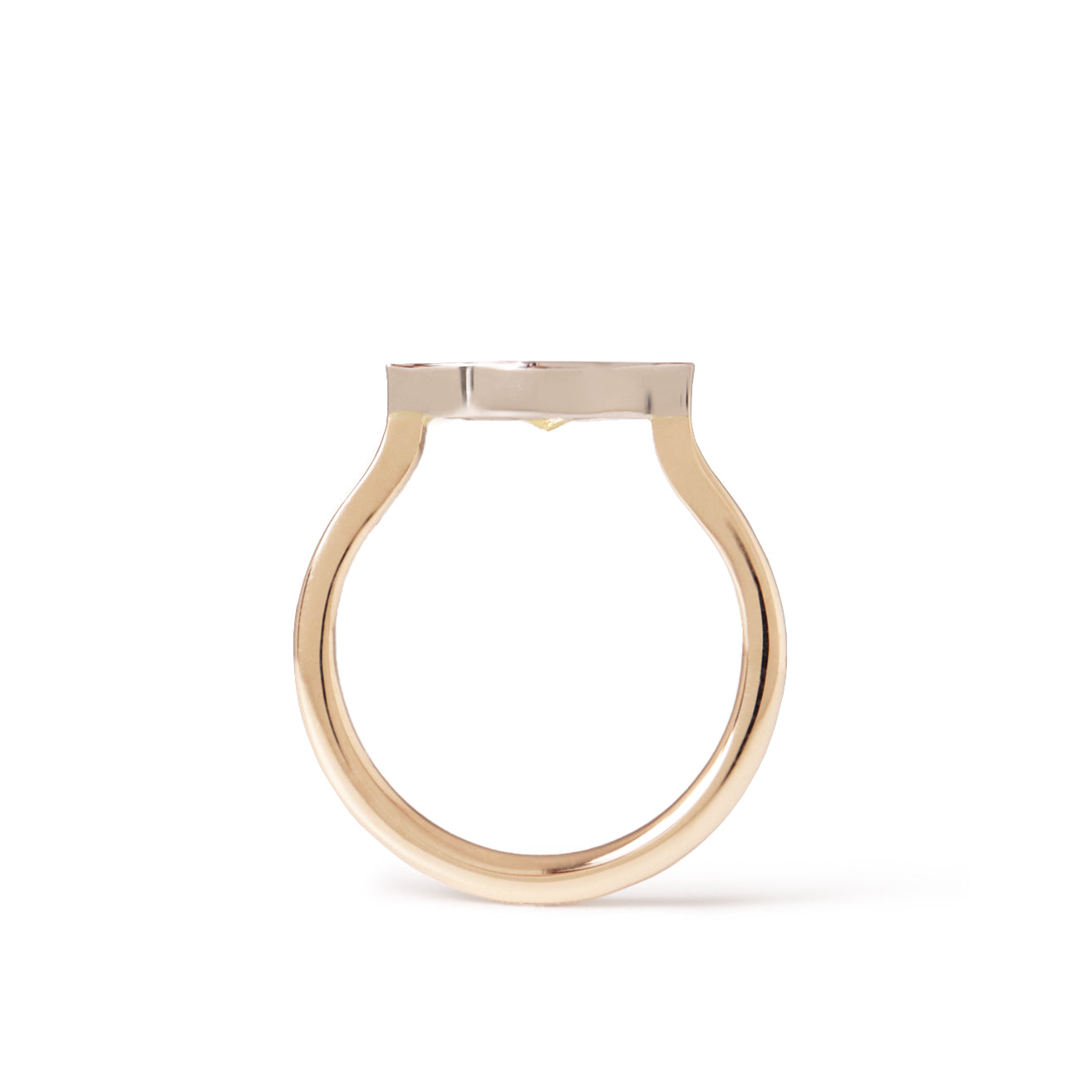 Honeycomb (K10/Pt) / Ring<br> Yellow diamond