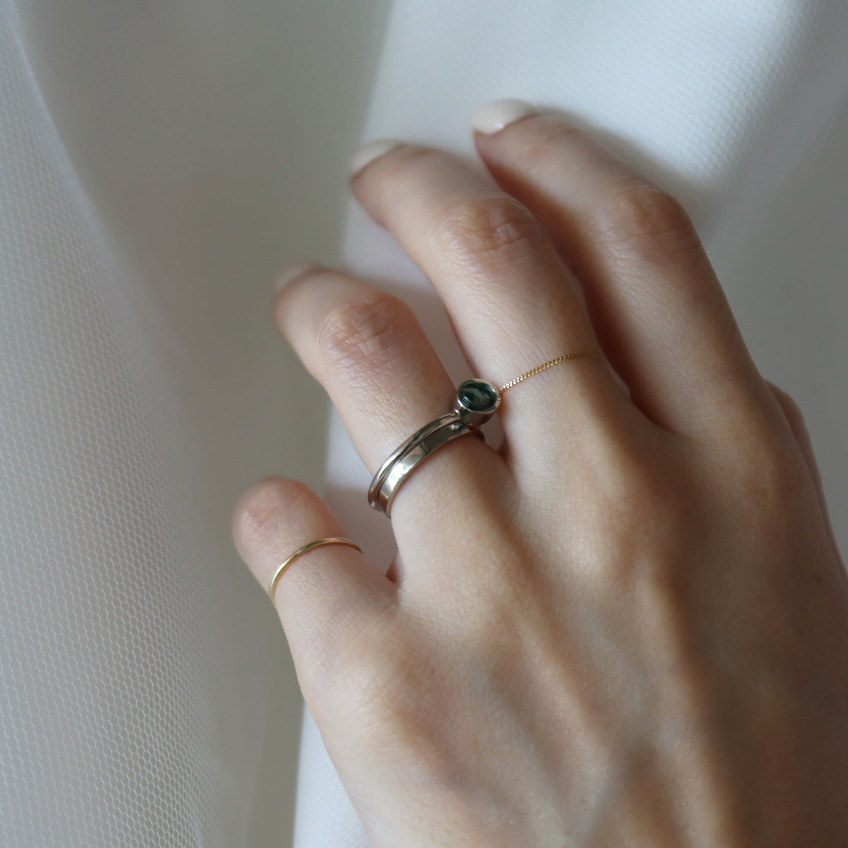 Rectangle Ring / 3.0 <br> Pt900 <br> matte