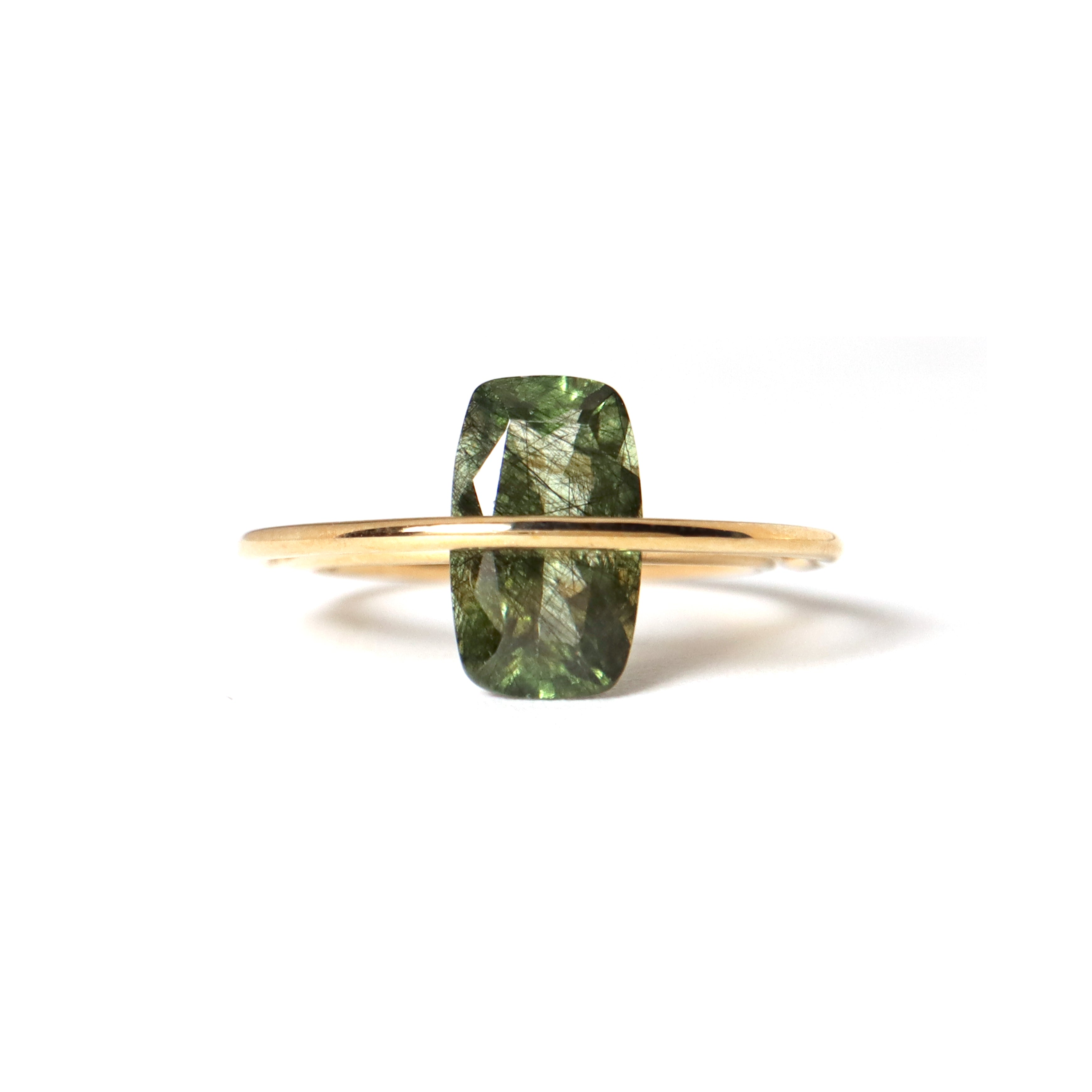 Luna / Ring<br> Peridot rutile quartz