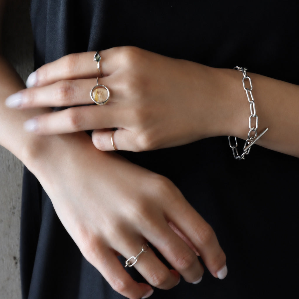 Circle(SV925) / Ring <br> Rutile quartz