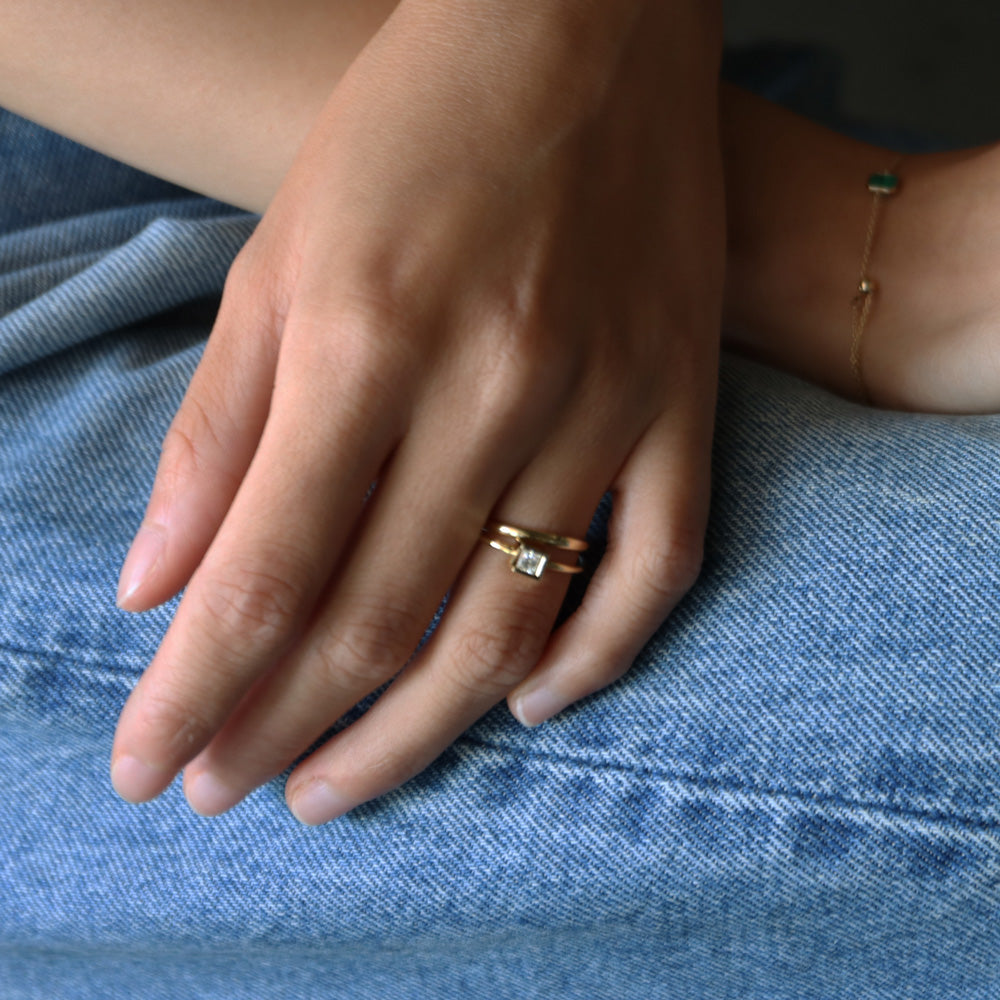 Dome Ring / 2.0 <br> K18YG<br>glossy