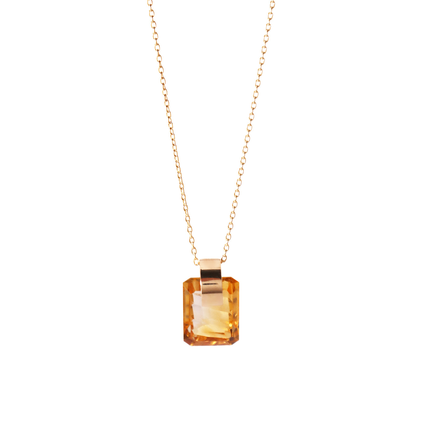 Ruffle / Necklace <br> Citrine