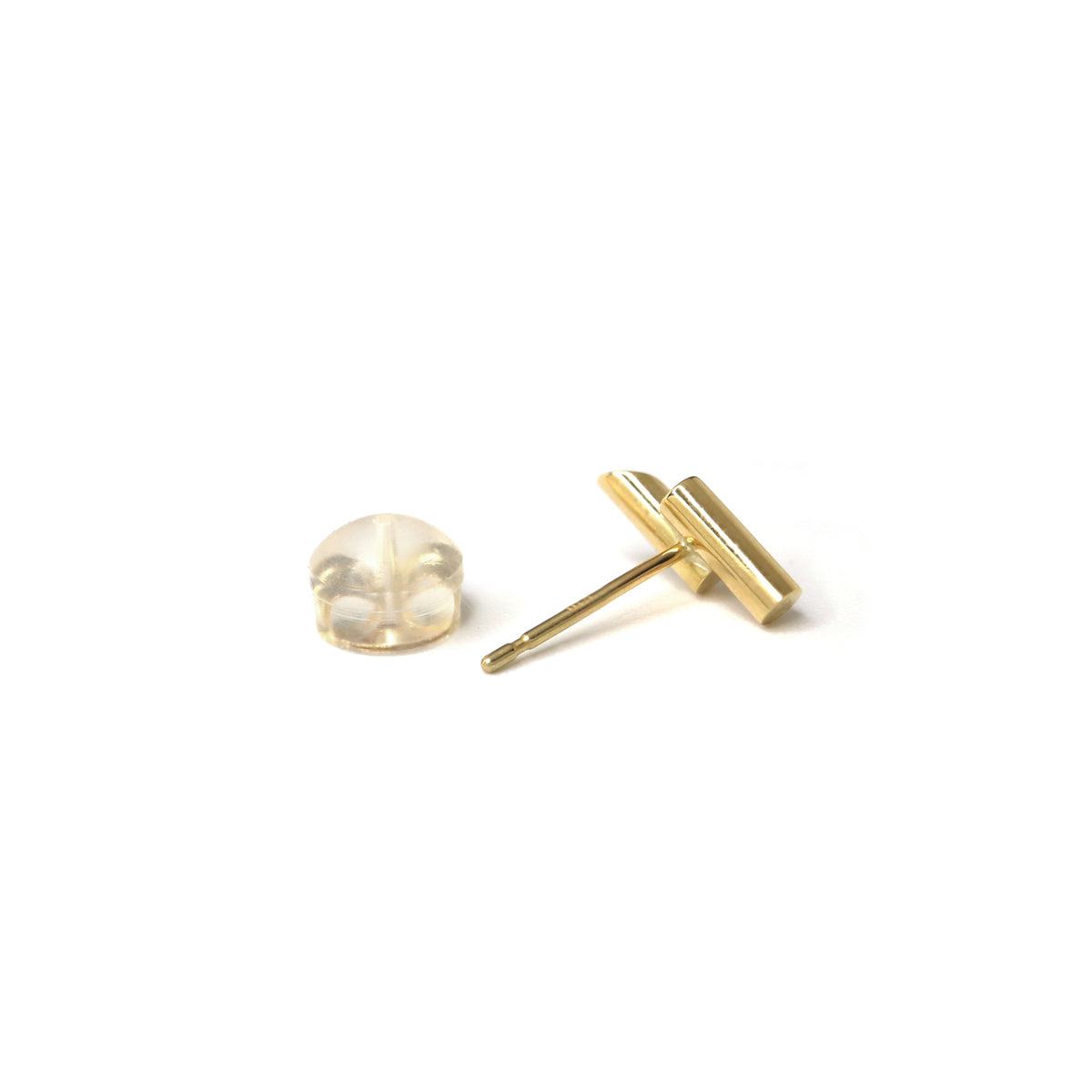 Prime / Bar <br> Pierced Earrings <br> Gold