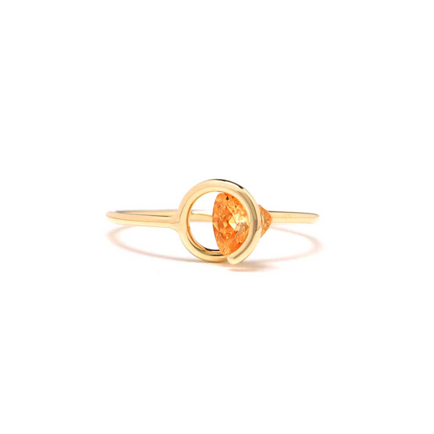 Circle / Ring Orange garnet