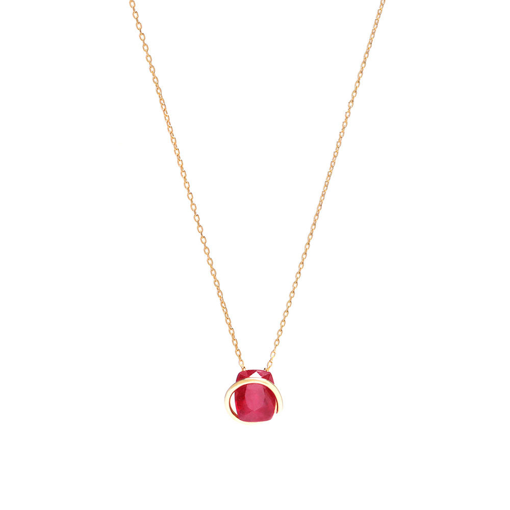 Circle / Necklace Ruby (K18)