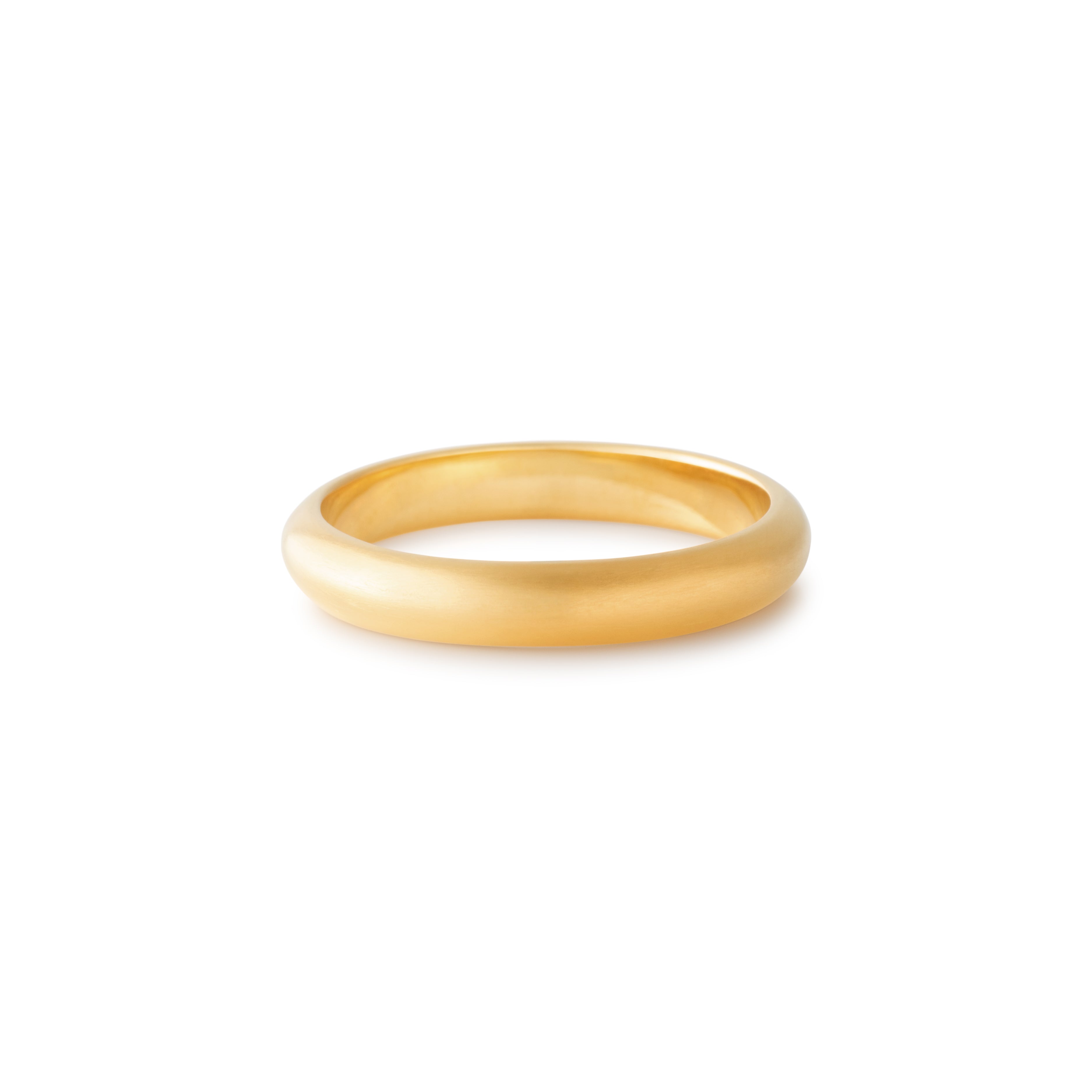 Dome Ring /  3.0 <br> K18YG <br> matte