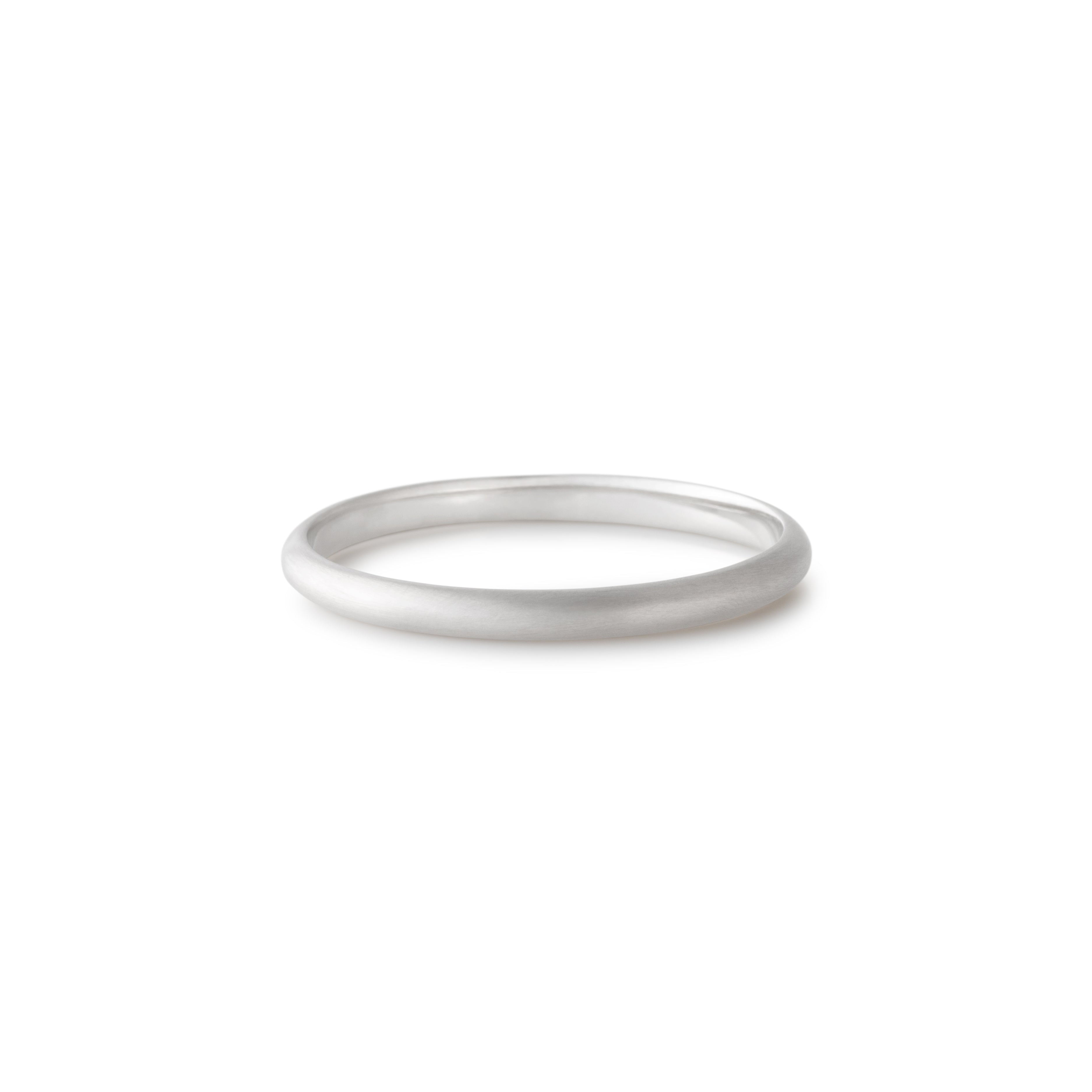 Dome Ring /  2.0 <br> Pt900 <br> matte