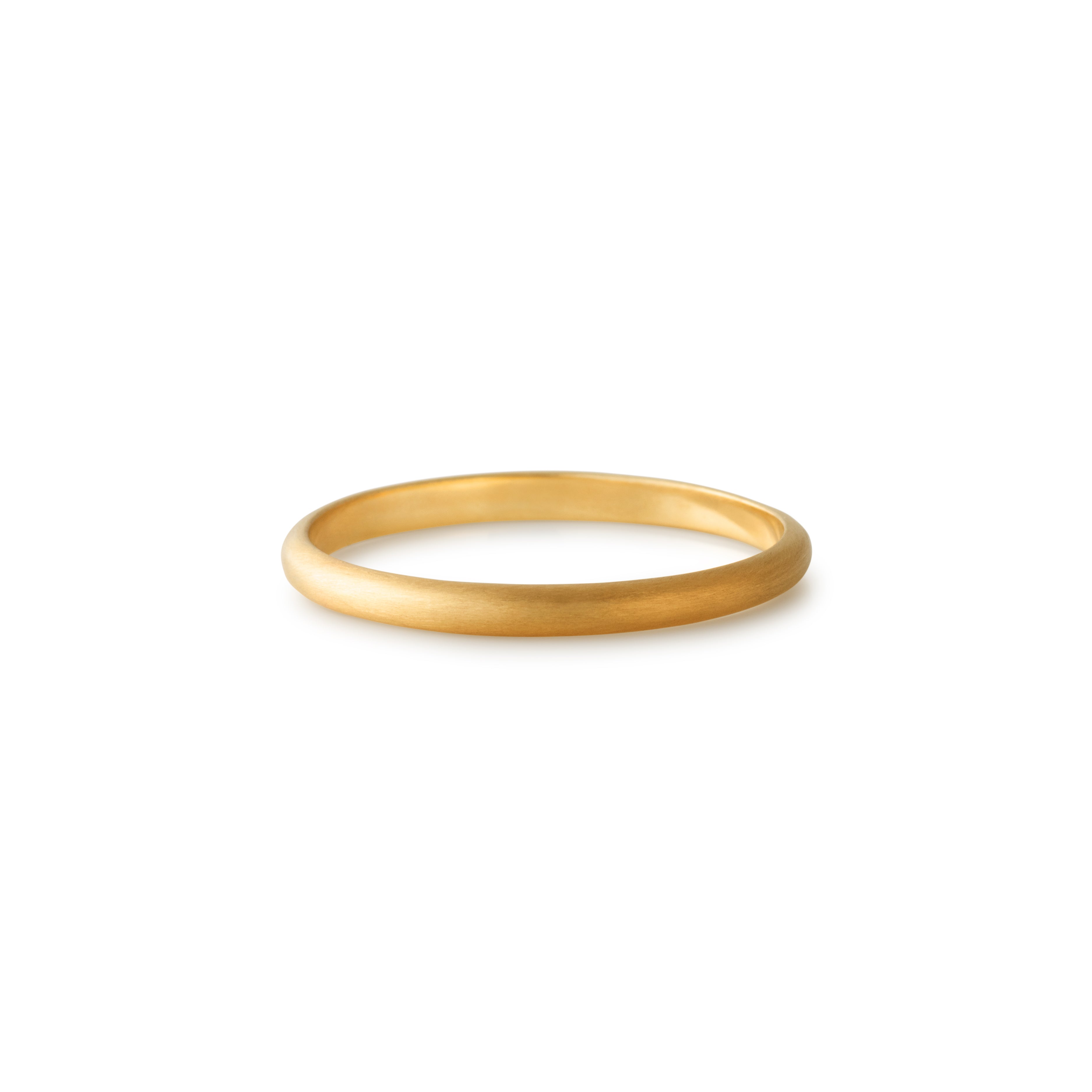 Dome Ring / 2.0 <br> K18YG <br> matte