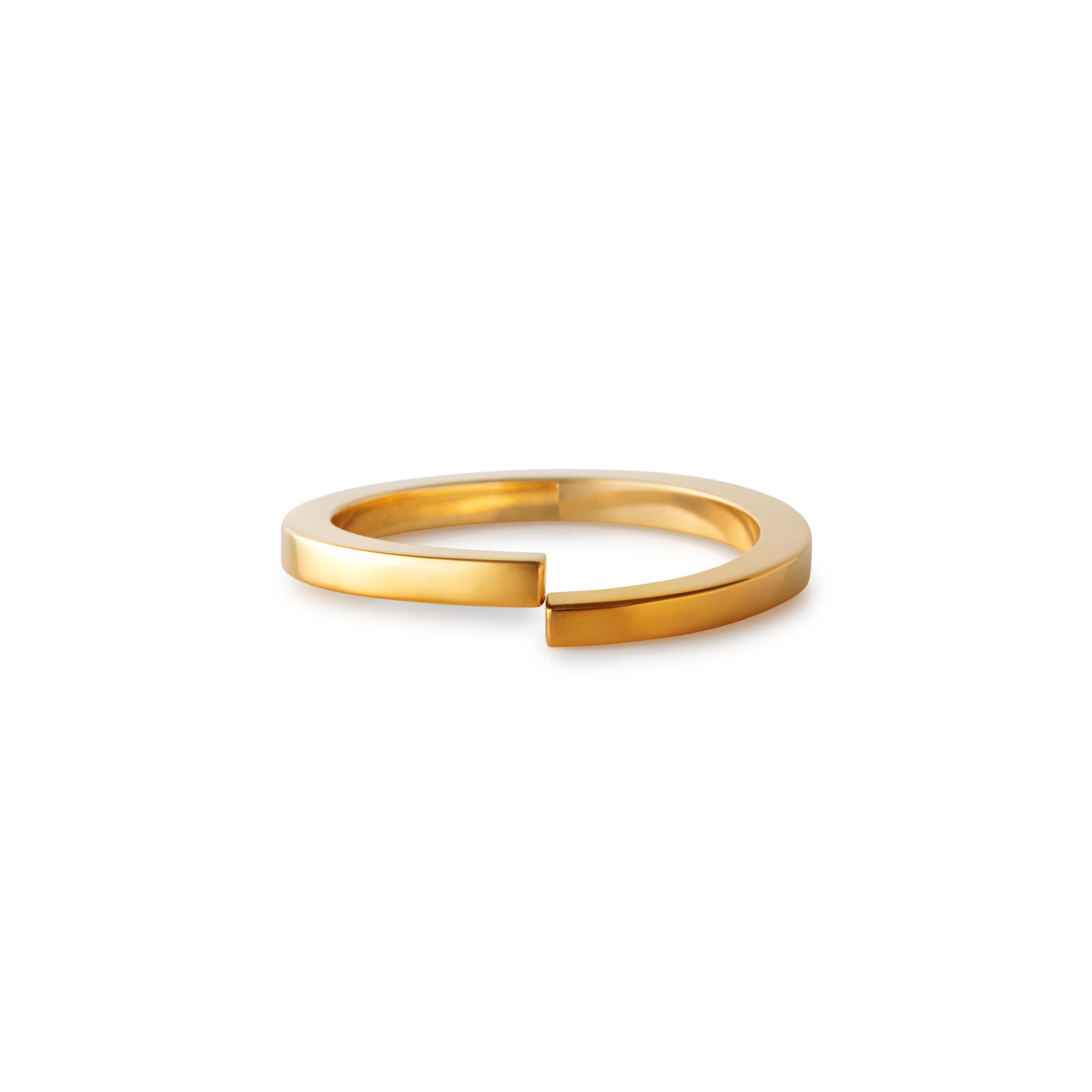 ∞ Ring square <br> K18YG <br> glossy