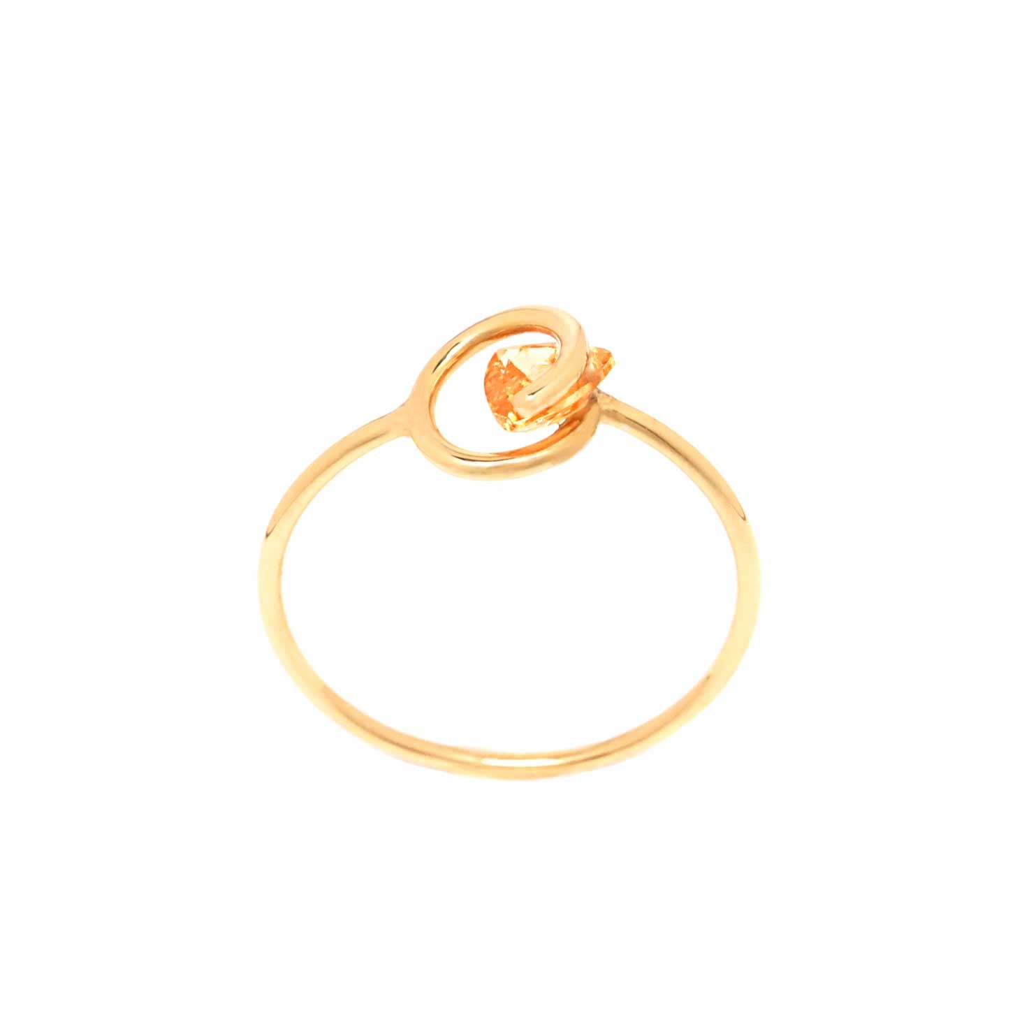 Circle / Ring Orange garnet