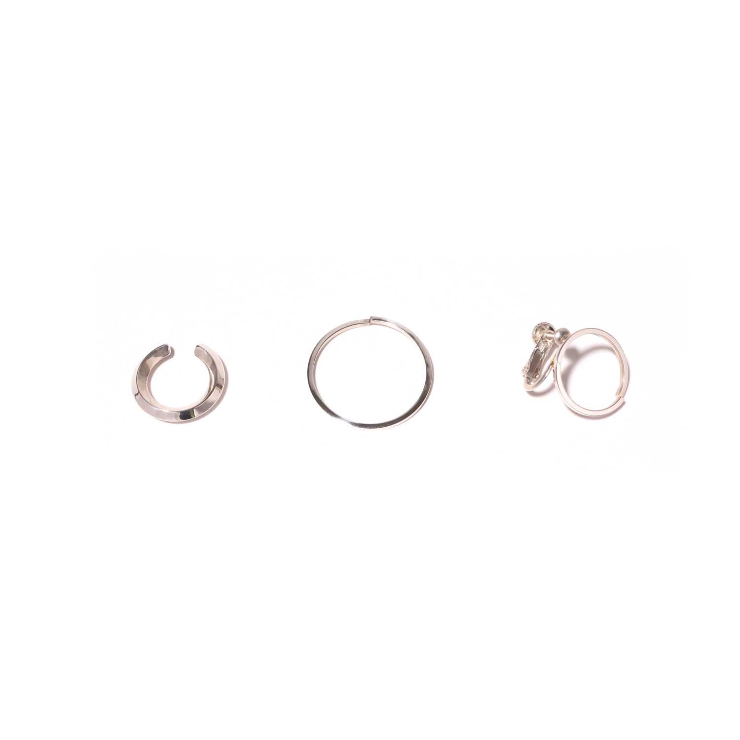 Chienowa / Non hole Earring <br> Silver (single)